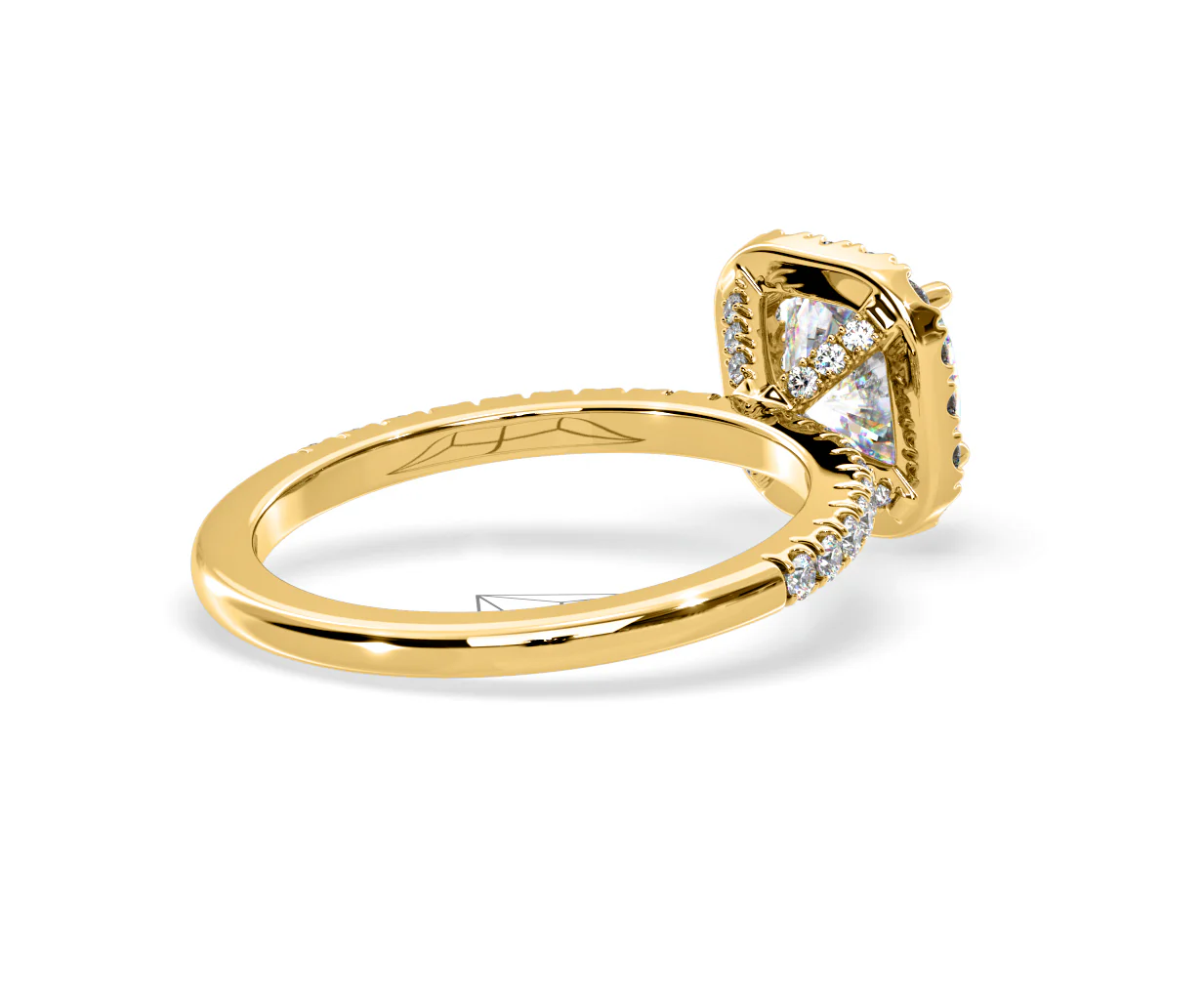 2.05ct Beatrice Lab Diamond Halo Engagement Ring in 18K Gold F/VS1 - Image 137