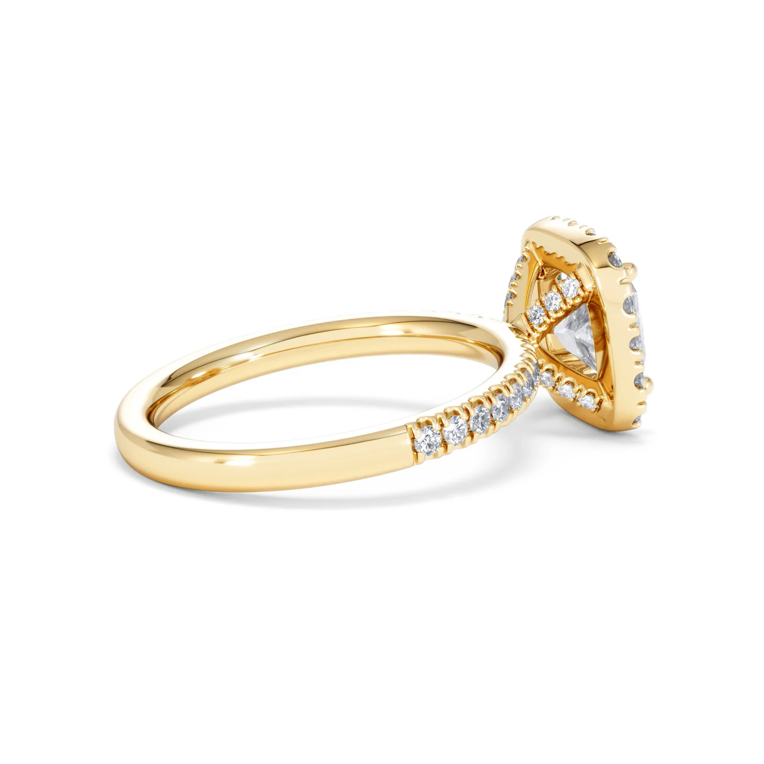 2.05ct Beatrice Lab Diamond Halo Engagement Ring in 18K Gold F/VS1 - Image 33