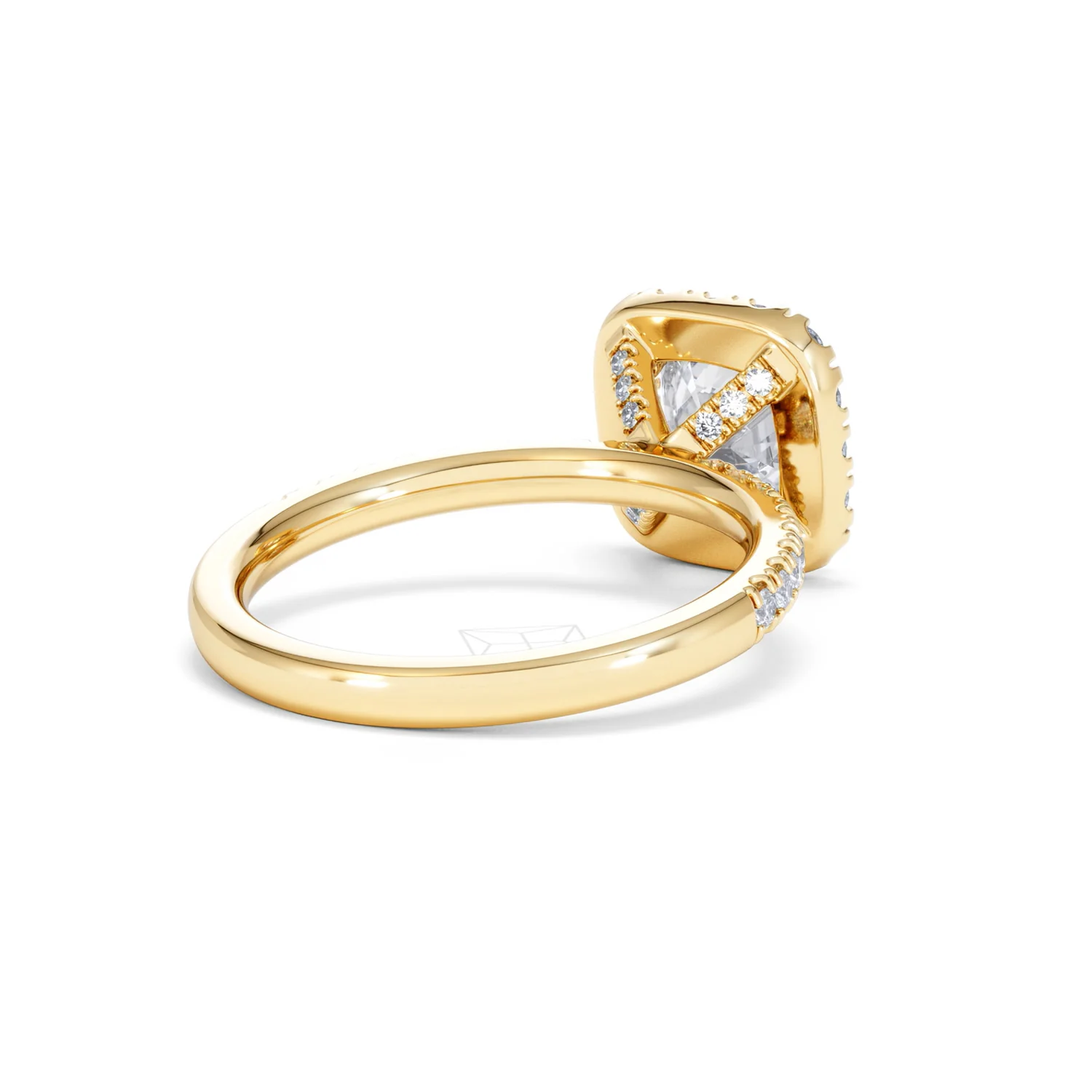 2.05ct Beatrice Lab Diamond Halo Engagement Ring in 18K Gold F/VS1 - Image 40