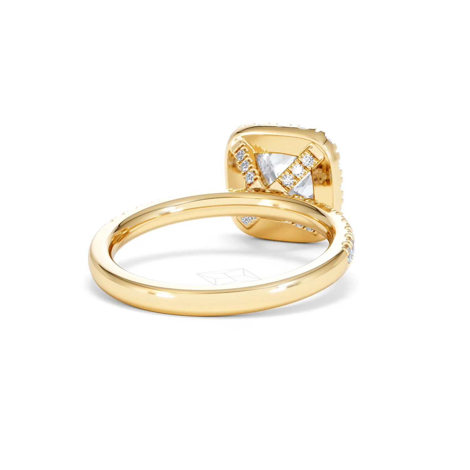 2.05ct Beatrice Lab Diamond Halo Engagement Ring in 18K Gold F/VS1 - Image 43