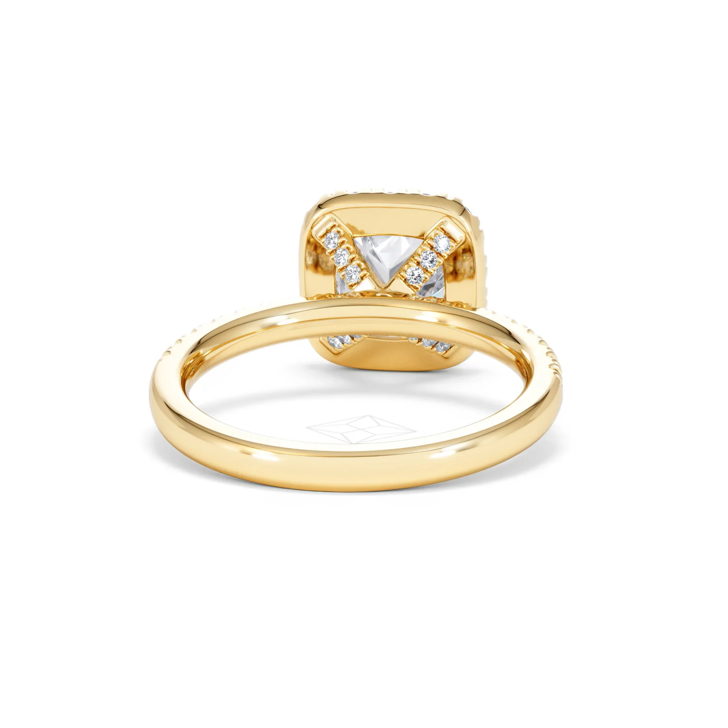 2.05ct Beatrice Lab Diamond Halo Engagement Ring in 18K Gold F/VS1 - Image 46