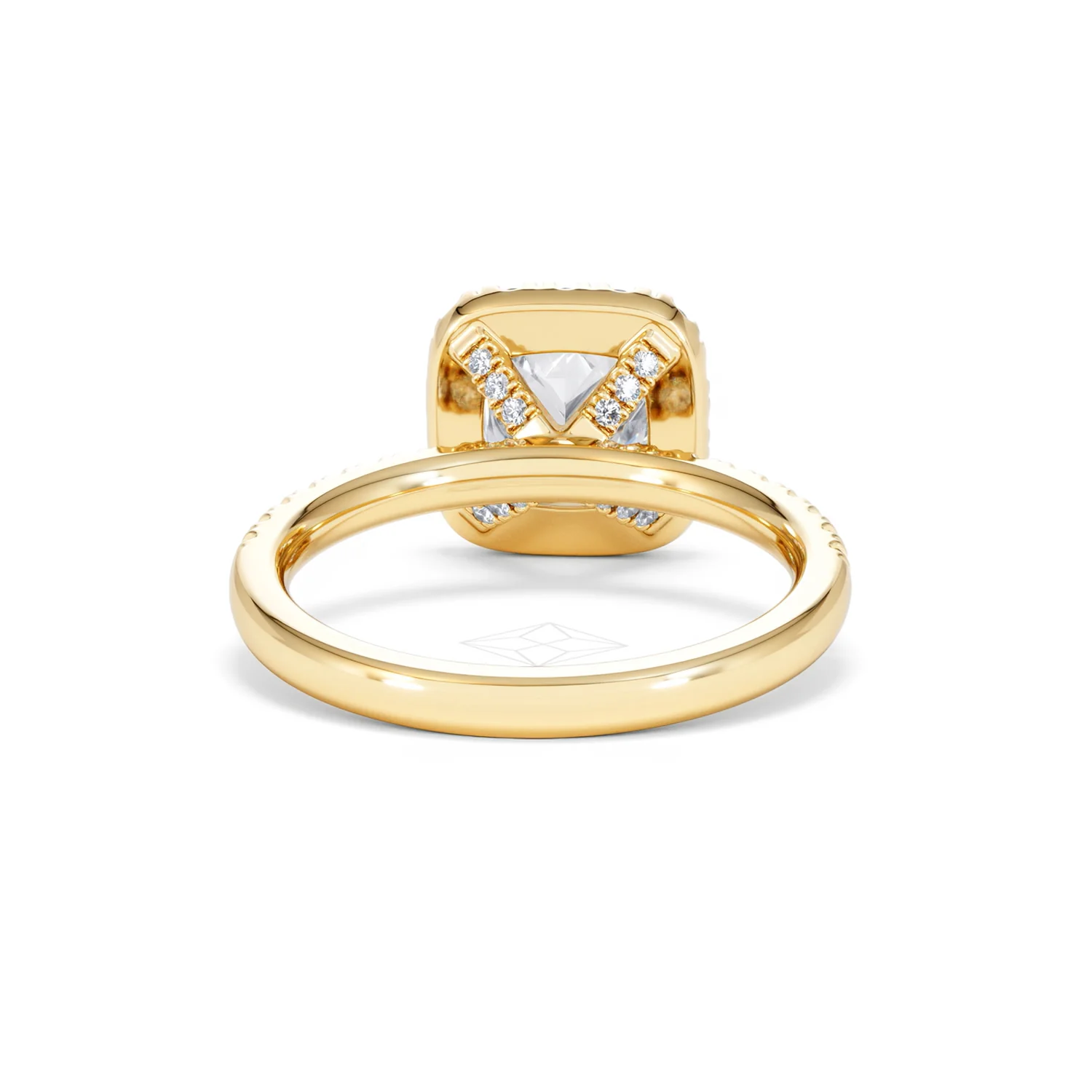 2.05ct Beatrice Lab Diamond Halo Engagement Ring in 18K Gold F/VS1 - Image 47