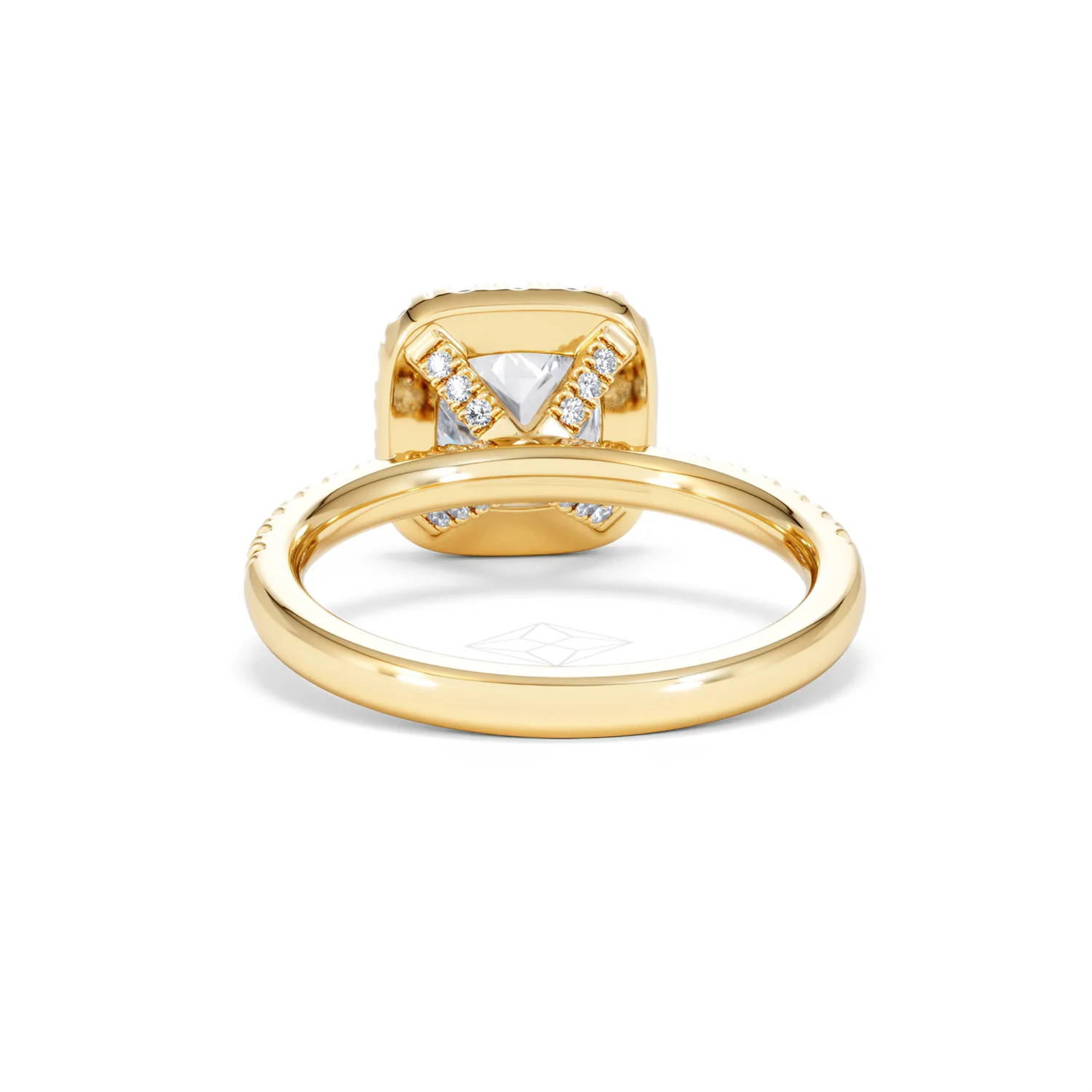 2.05ct Beatrice Lab Diamond Halo Engagement Ring in 18K Gold F/VS1 - Image 49