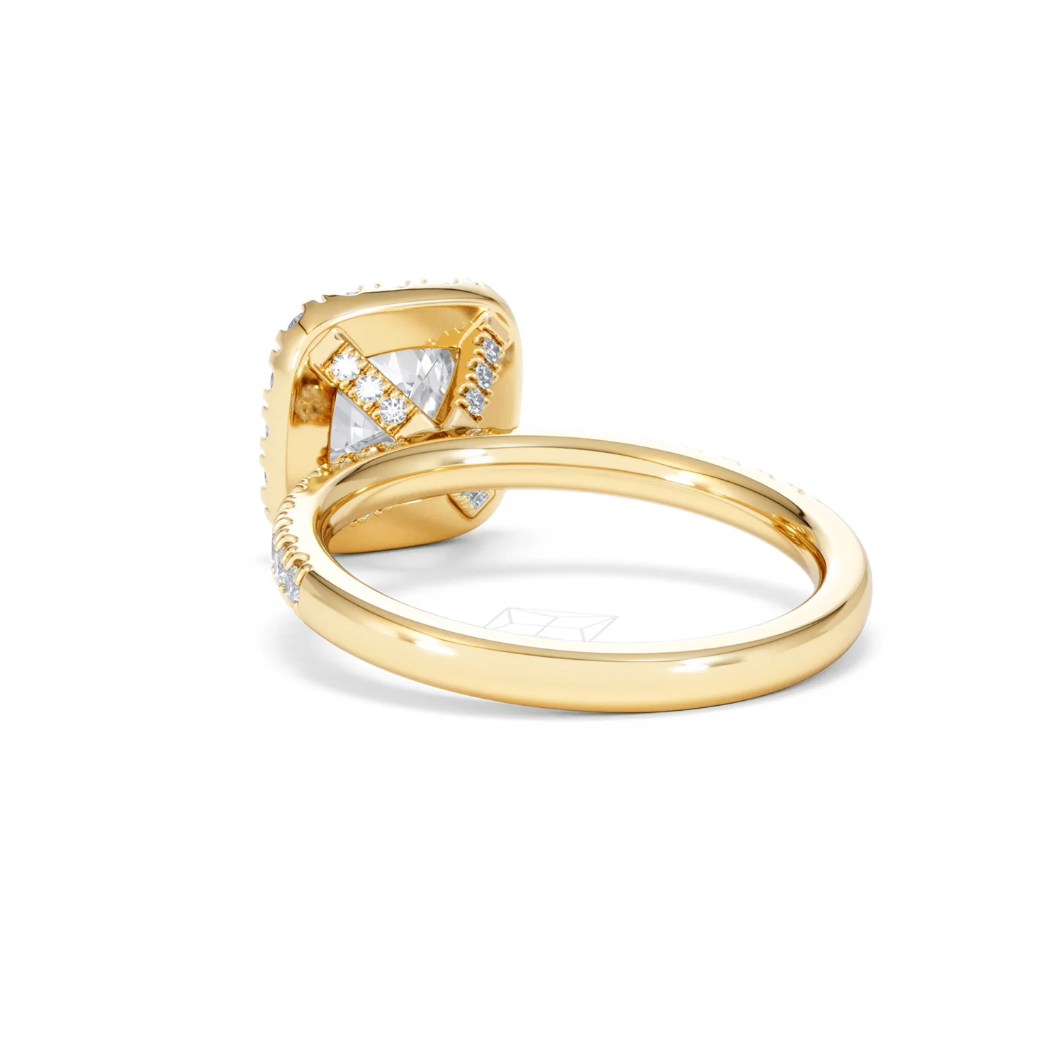 2.05ct Beatrice Lab Diamond Halo Engagement Ring in 18K Gold F/VS1 - Image 54