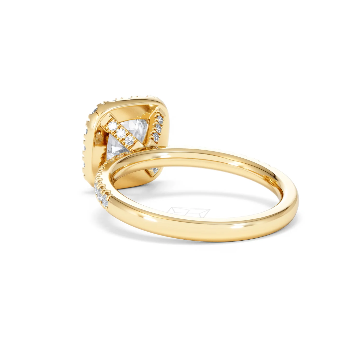 2.05ct Beatrice Lab Diamond Halo Engagement Ring in 18K Gold F/VS1 - Image 55