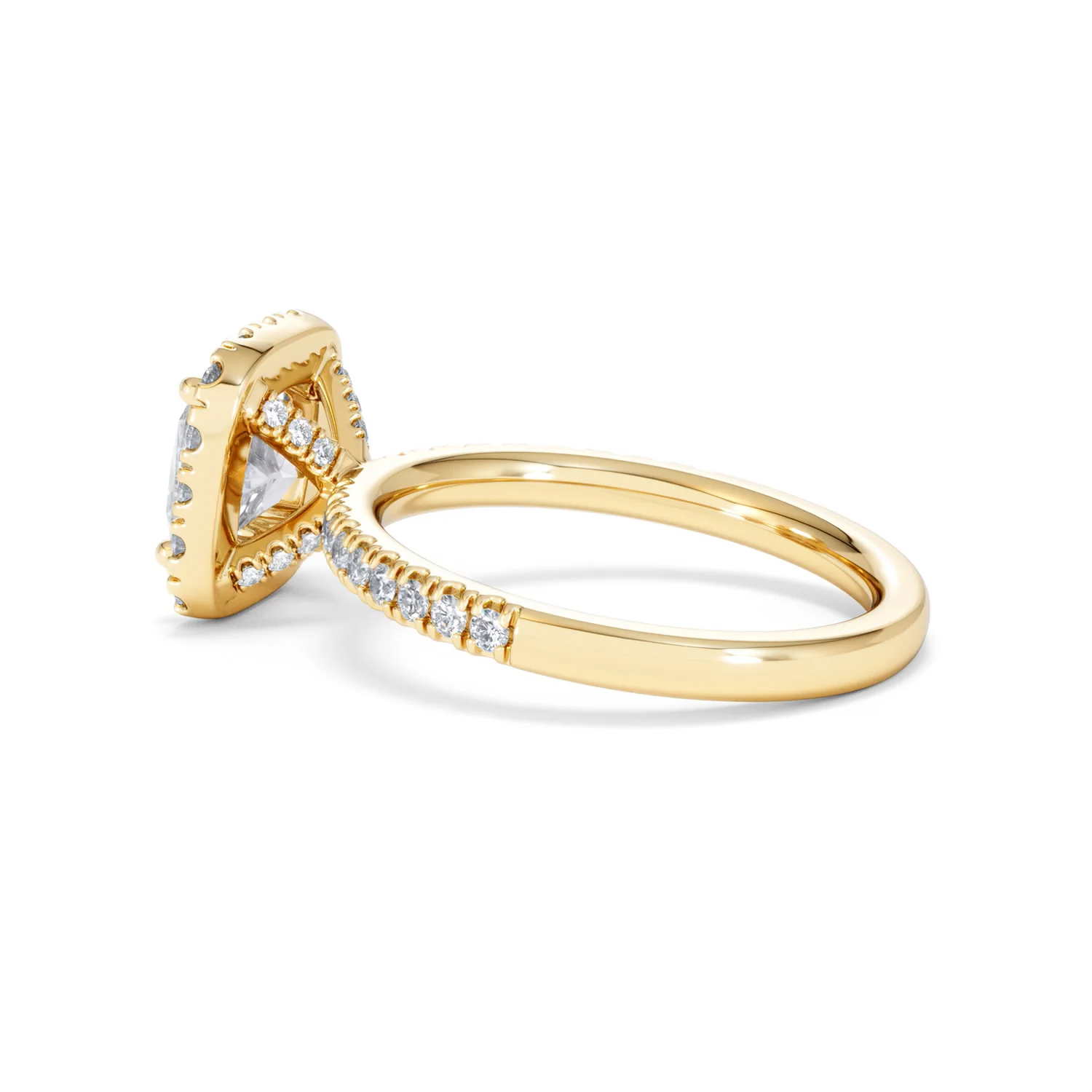 2.05ct Beatrice Lab Diamond Halo Engagement Ring in 18K Gold F/VS1 - Image 63