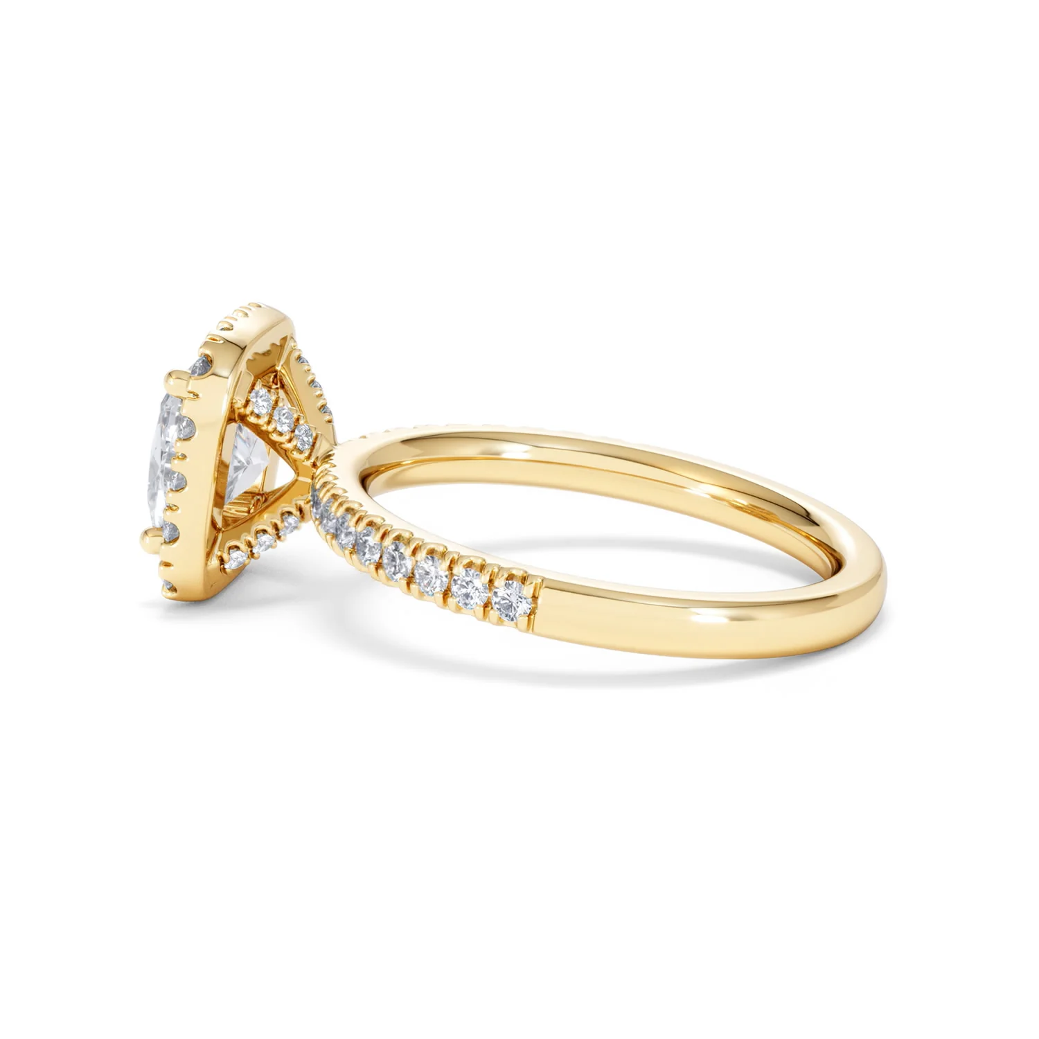 2.05ct Beatrice Lab Diamond Halo Engagement Ring in 18K Gold F/VS1 - Image 65
