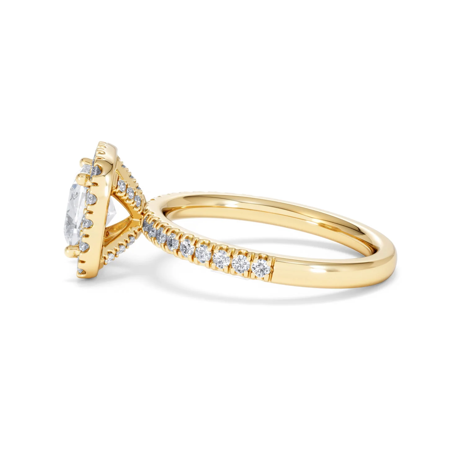 2.05ct Beatrice Lab Diamond Halo Engagement Ring in 18K Gold F/VS1 - Image 68