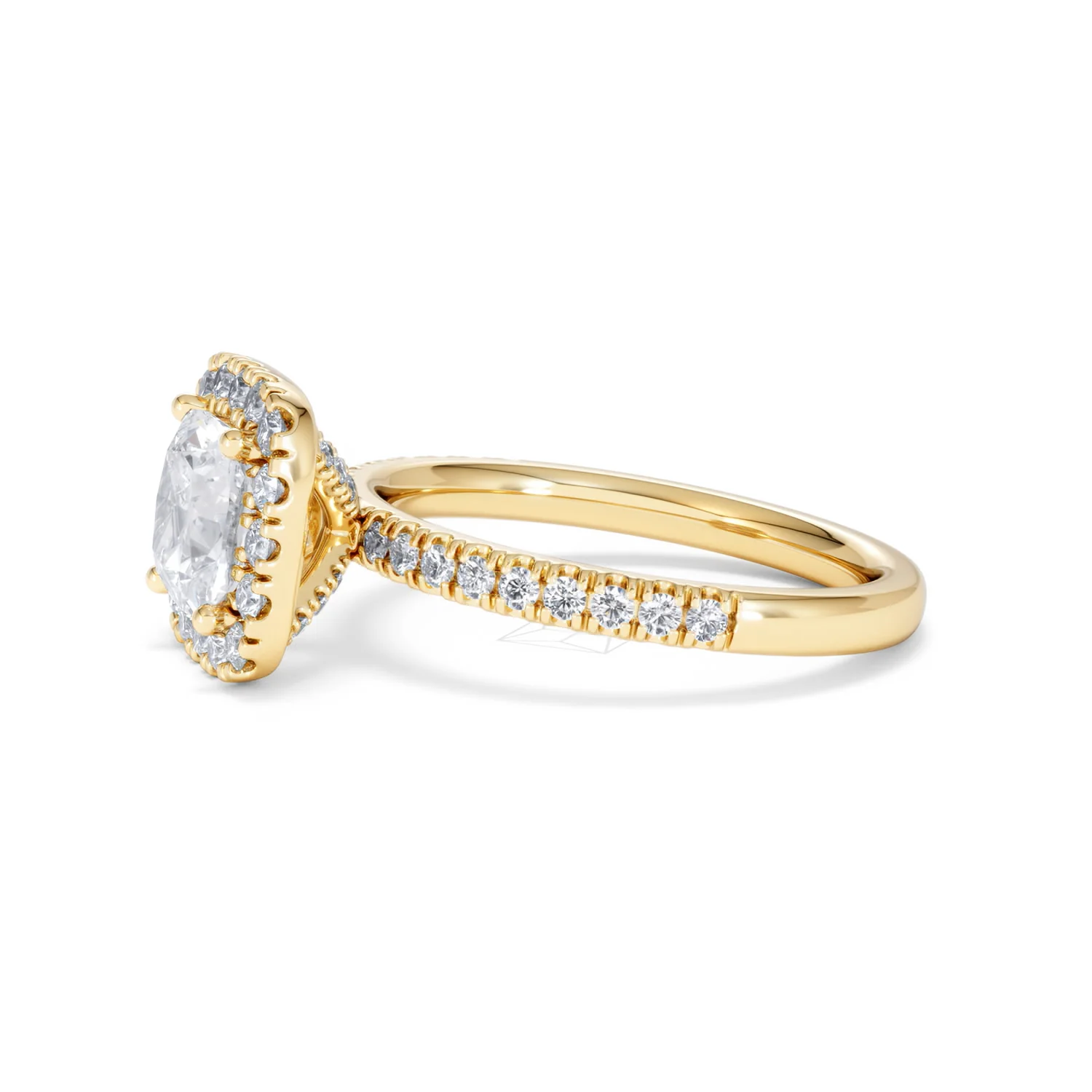 2.05ct Beatrice Lab Diamond Halo Engagement Ring in 18K Gold F/VS1 - Image 72