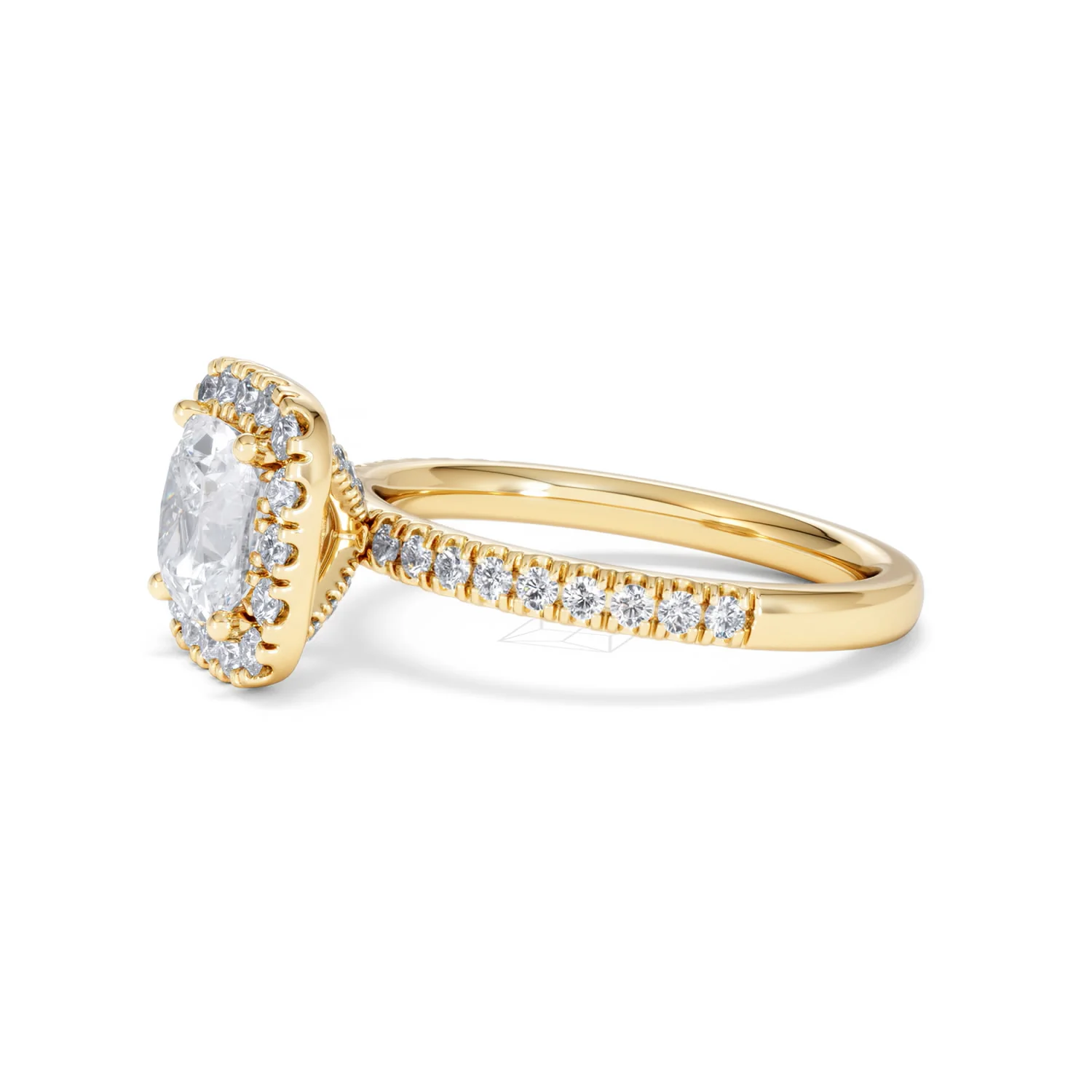 2.05ct Beatrice Lab Diamond Halo Engagement Ring in 18K Gold F/VS1 - Image 73