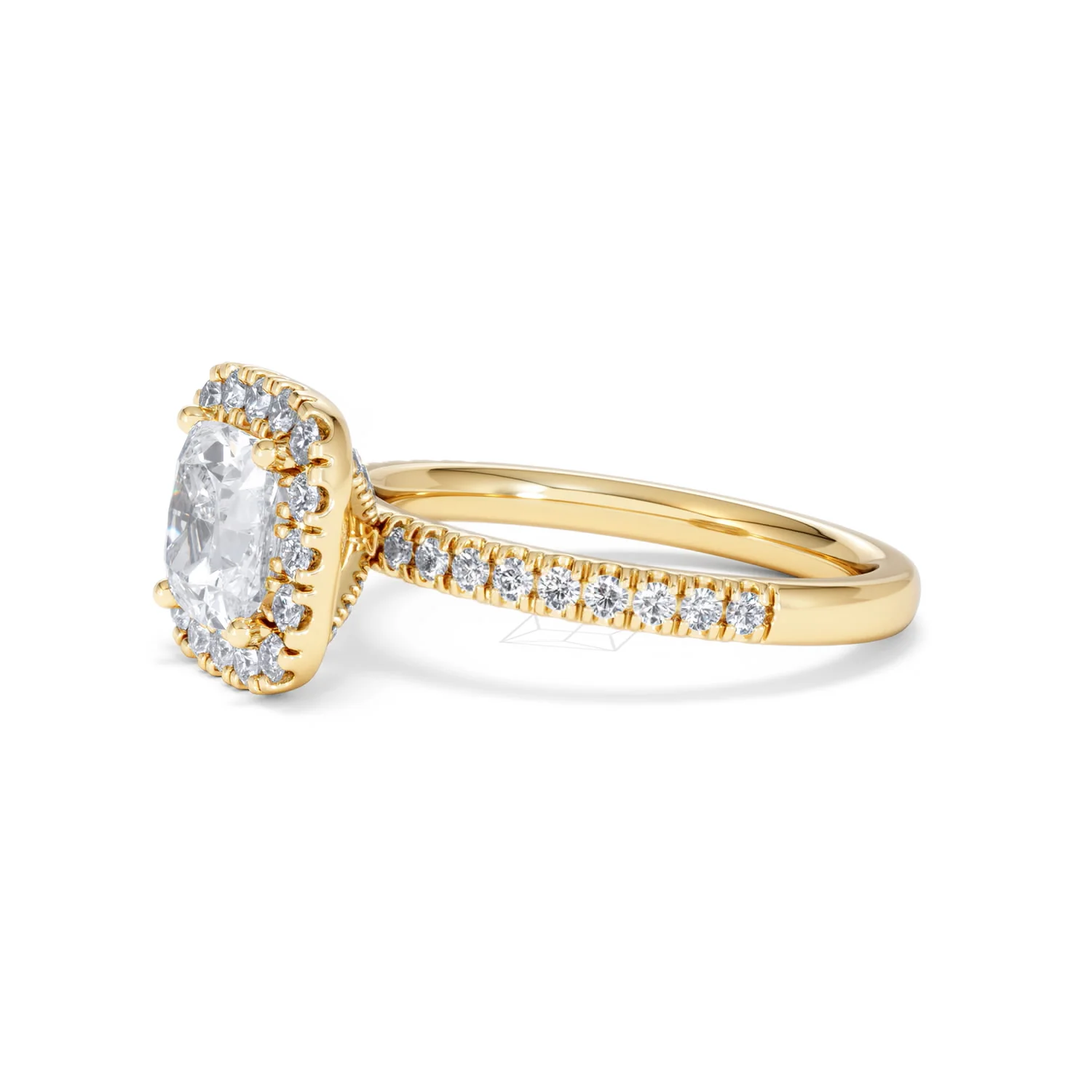 2.05ct Beatrice Lab Diamond Halo Engagement Ring in 18K Gold F/VS1 - Image 74