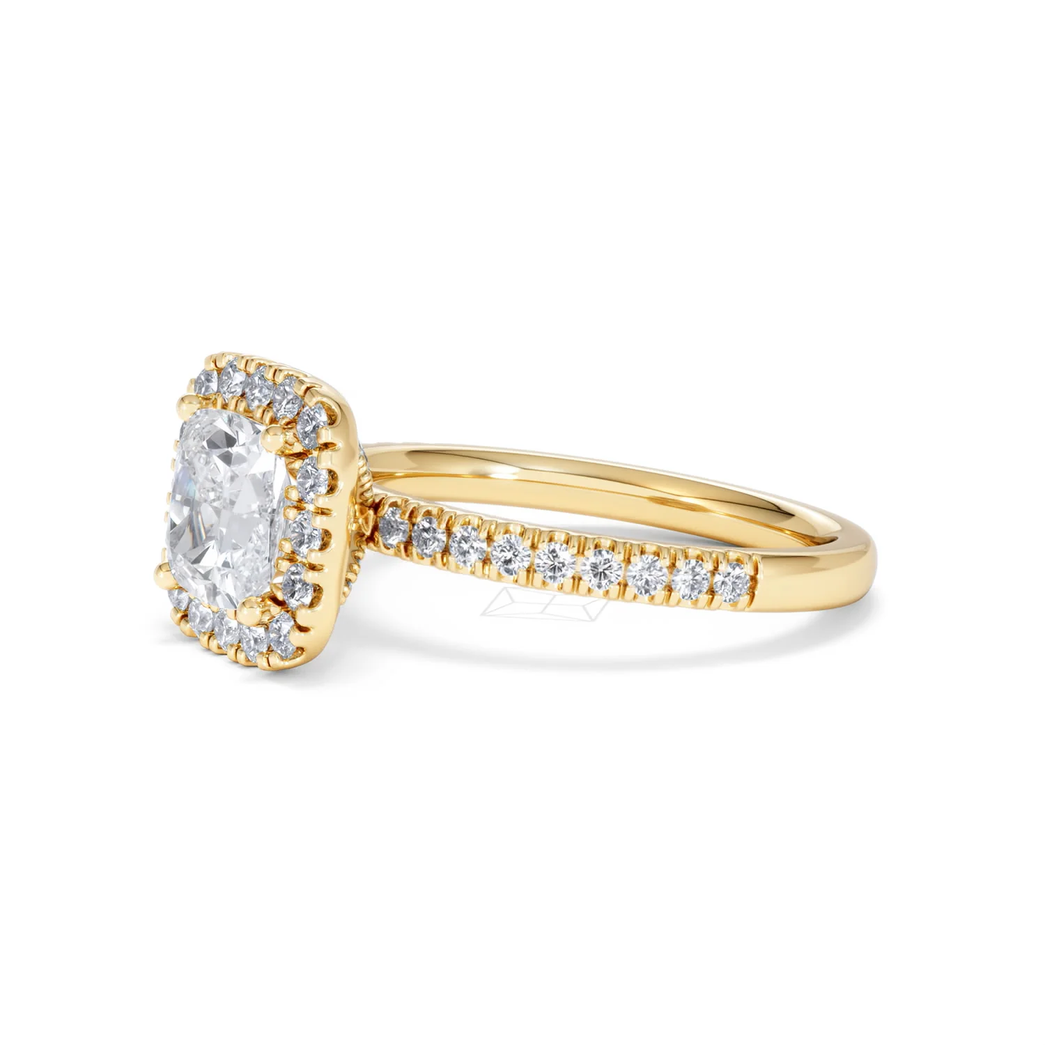 2.05ct Beatrice Lab Diamond Halo Engagement Ring in 18K Gold F/VS1 - Image 75