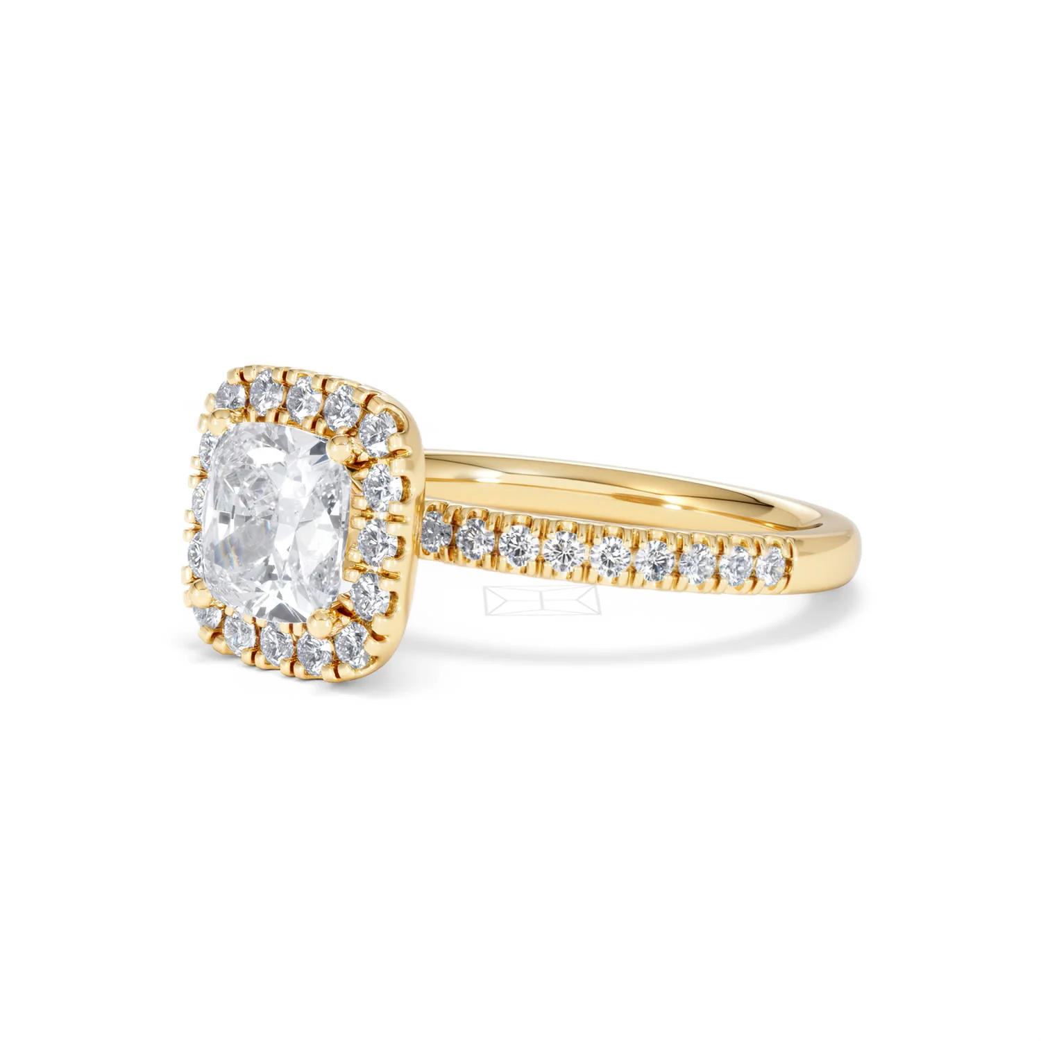 2.05ct Beatrice Lab Diamond Halo Engagement Ring in 18K Gold F/VS1 - Image 78