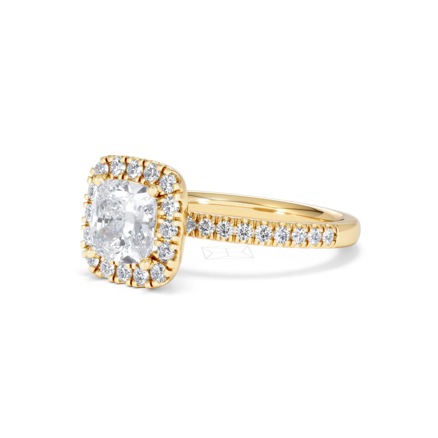 2.05ct Beatrice Lab Diamond Halo Engagement Ring in 18K Gold F/VS1 - Image 79