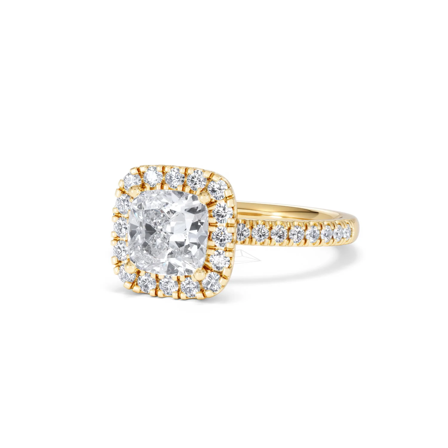 2.05ct Beatrice Lab Diamond Halo Engagement Ring in 18K Gold F/VS1 - Image 83