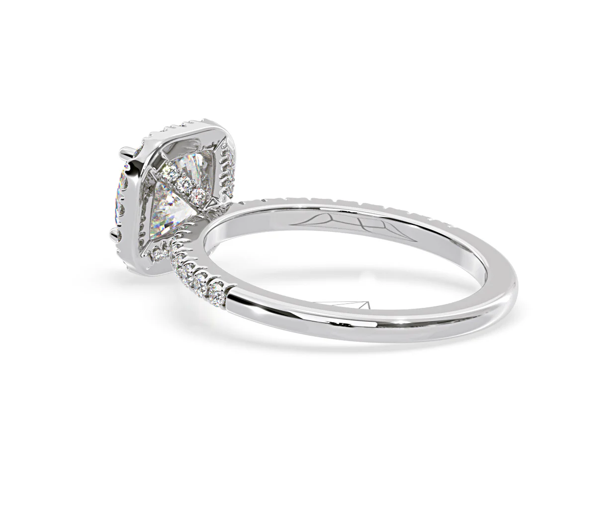 2.05ct Beatrice Lab Diamond Halo Engagement Ring in Platinum F/VS1 - Image 117
