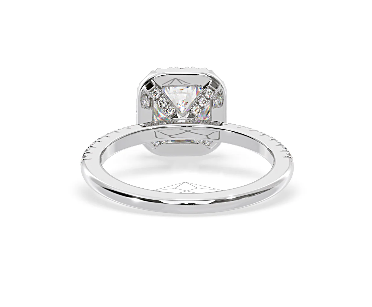 2.05ct Beatrice Lab Diamond Halo Engagement Ring in Platinum F/VS1 - Image 127