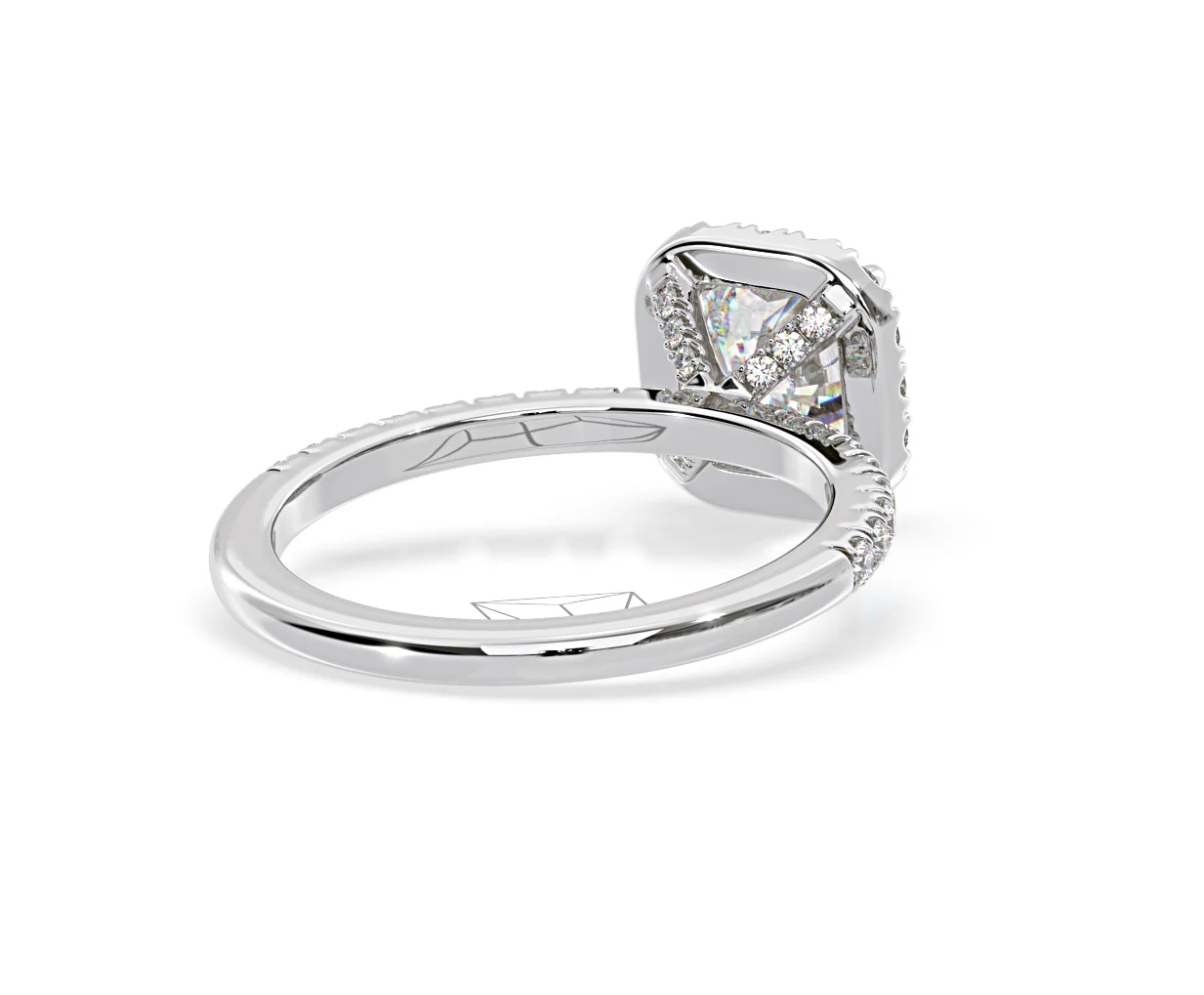 2.05ct Beatrice Lab Diamond Halo Engagement Ring in Platinum F/VS1 - Image 134