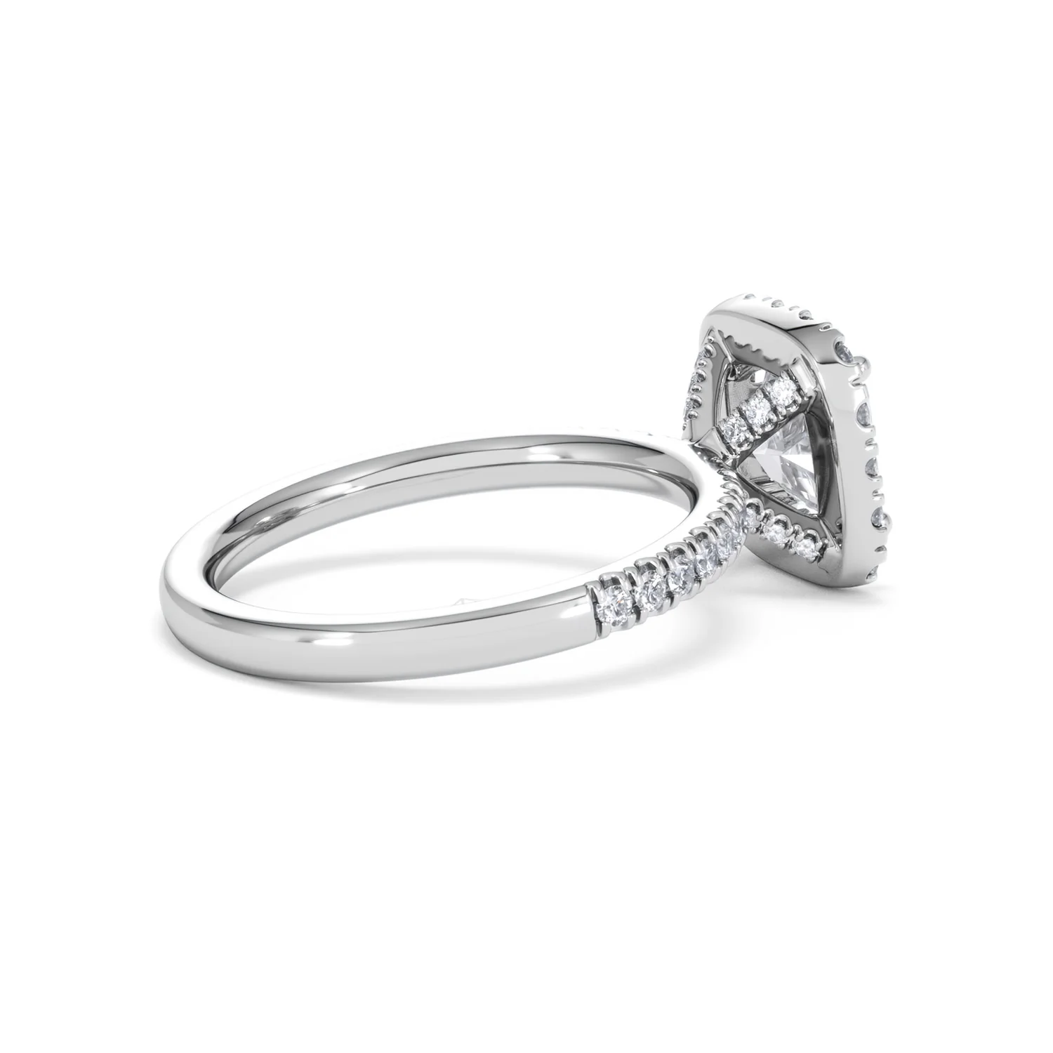 2.05ct Beatrice Lab Diamond Halo Engagement Ring in Platinum F/VS1 - Image 34