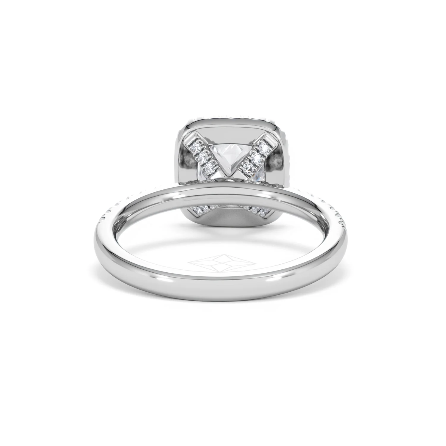 2.05ct Beatrice Lab Diamond Halo Engagement Ring in Platinum F/VS1 - Image 47
