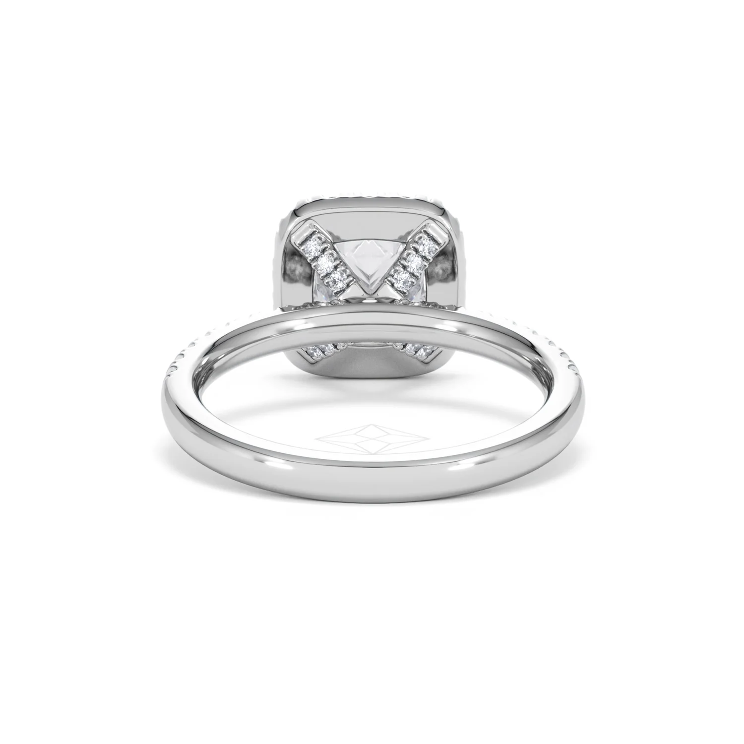 2.05ct Beatrice Lab Diamond Halo Engagement Ring in Platinum F/VS1 - Image 48