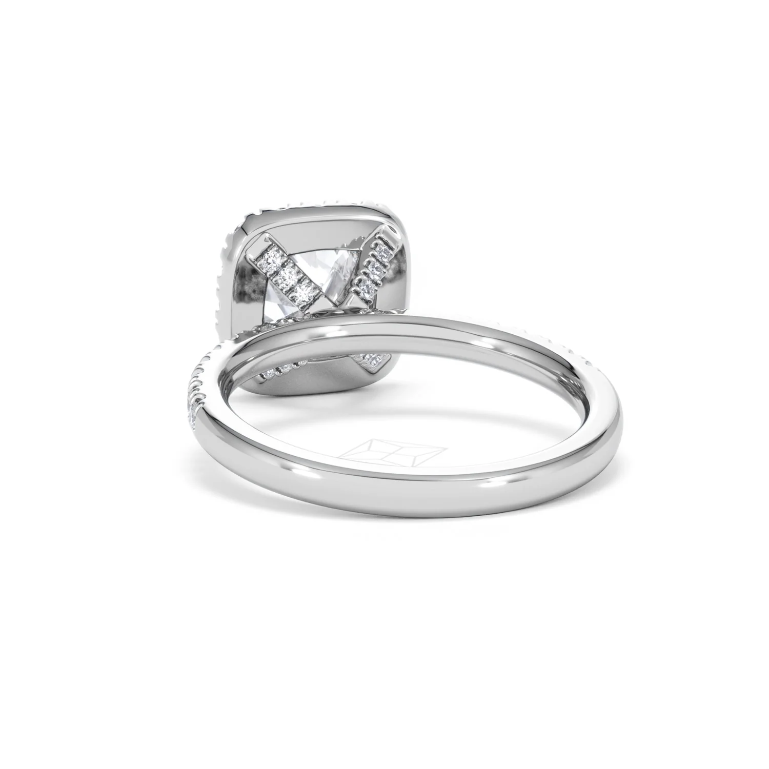 2.05ct Beatrice Lab Diamond Halo Engagement Ring in Platinum F/VS1 - Image 52