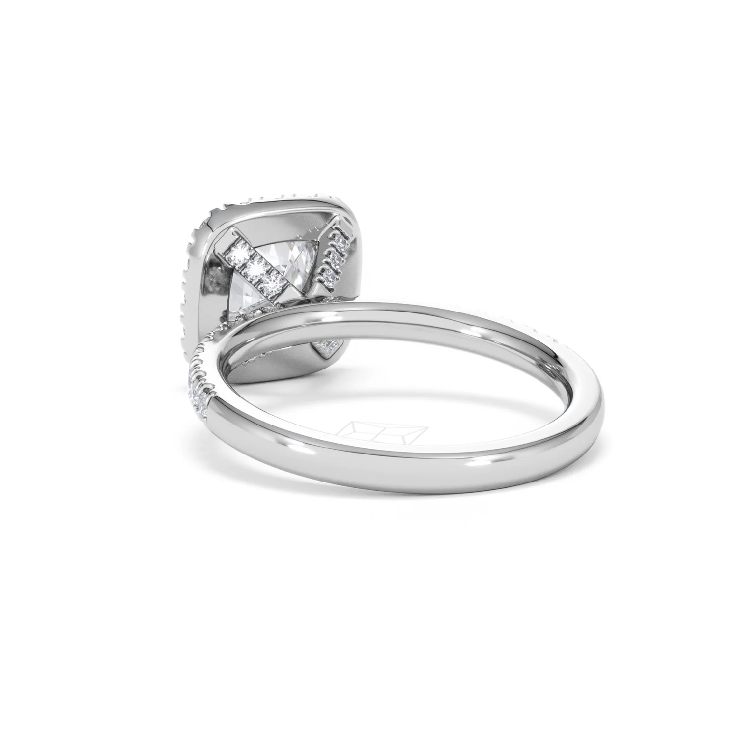 2.05ct Beatrice Lab Diamond Halo Engagement Ring in Platinum F/VS1 - Image 54