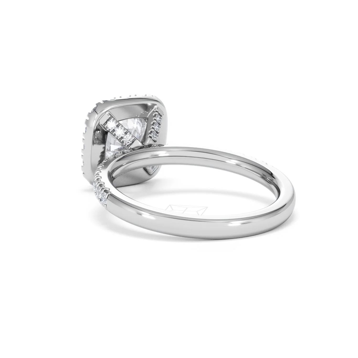 2.05ct Beatrice Lab Diamond Halo Engagement Ring in Platinum F/VS1 - Image 55