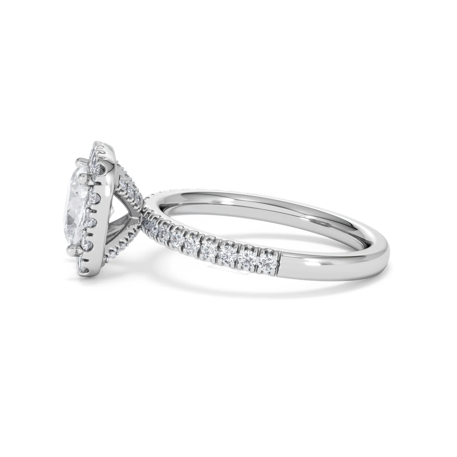 2.05ct Beatrice Lab Diamond Halo Engagement Ring in Platinum F/VS1 - Image 69