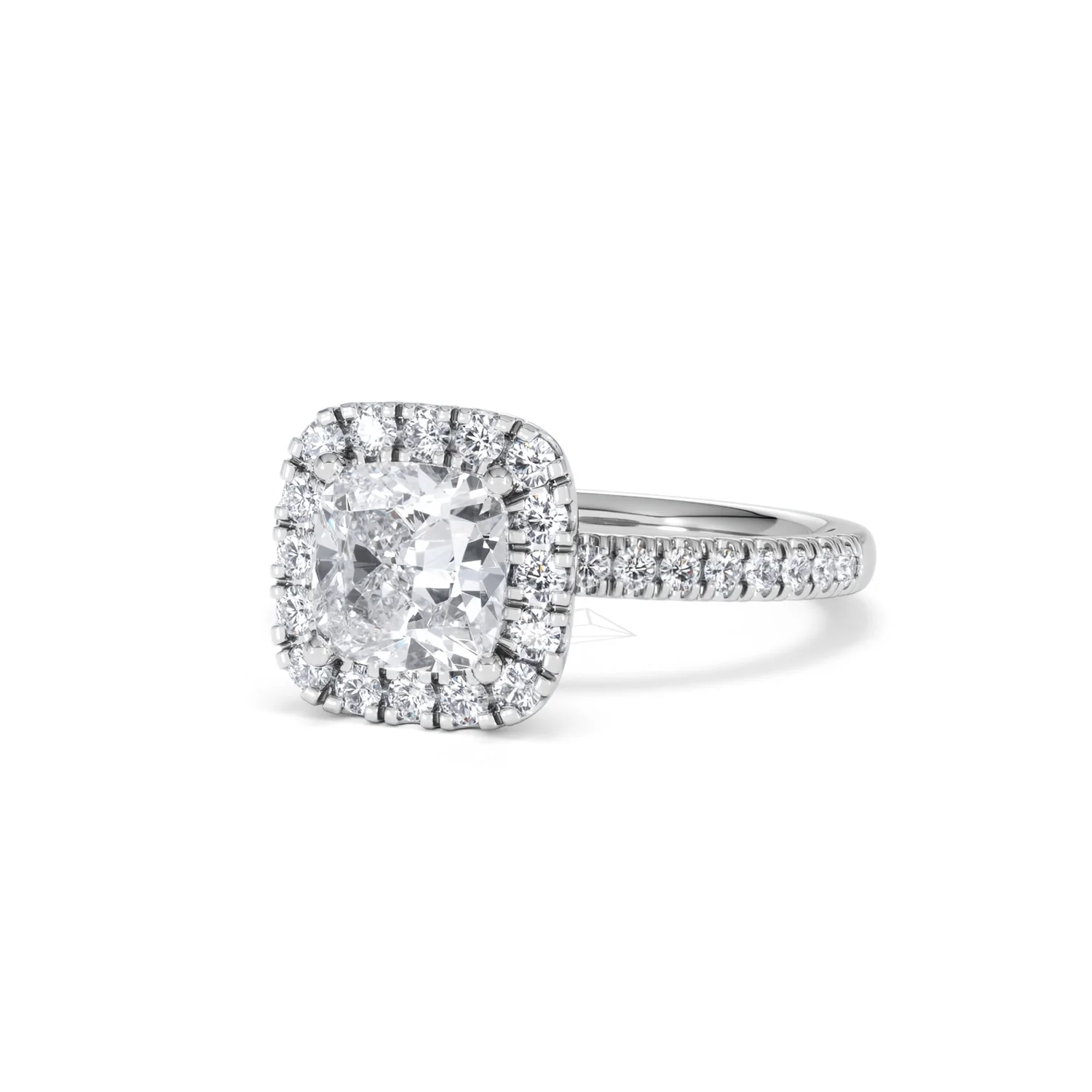 2.05ct Beatrice Lab Diamond Halo Engagement Ring in Platinum F/VS1 - Image 83