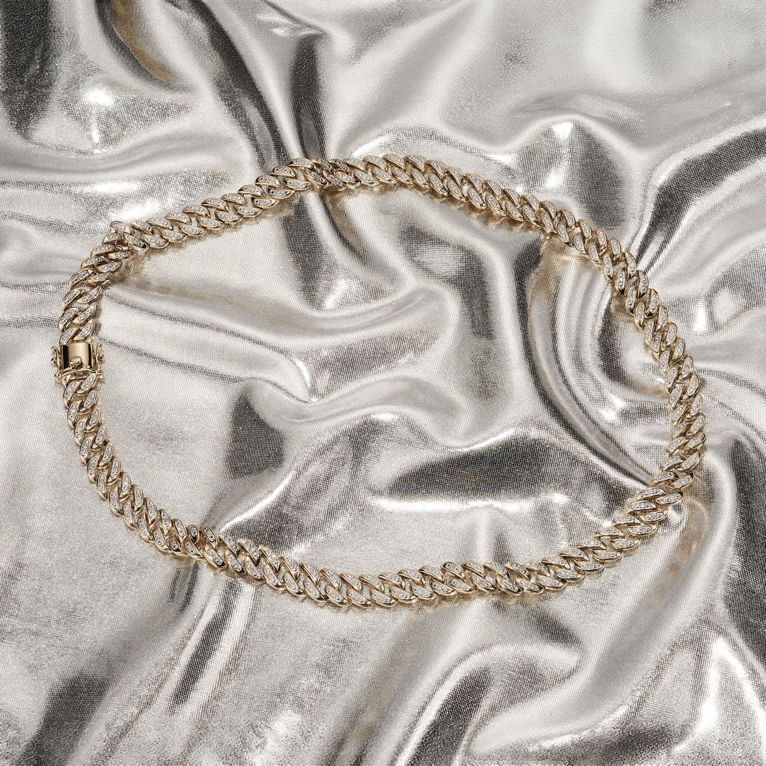21 Inch Havana Cuban Lab Diamond Necklace 3.00ct Set in 18K Gold Vermeil - Image 6