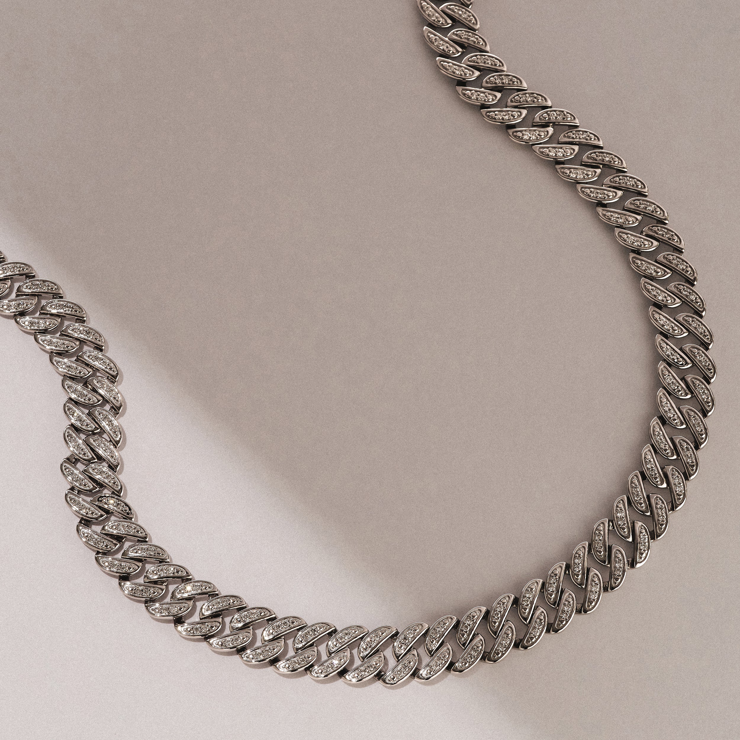 21 Inch Havana Cuban Lab Diamond Necklace 3.00ct Set in 925 Silver - Image 5