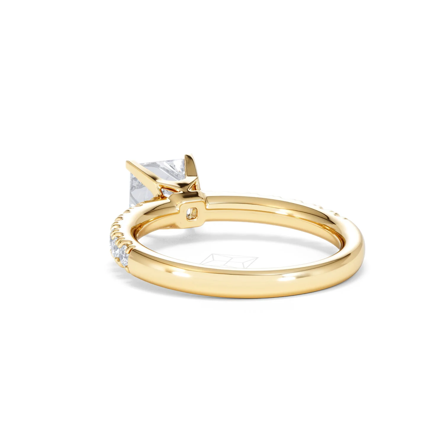 2.10ct Katerina Lab Princess Diamond Engagement Ring 18K Gold F/VS1 - Image 134