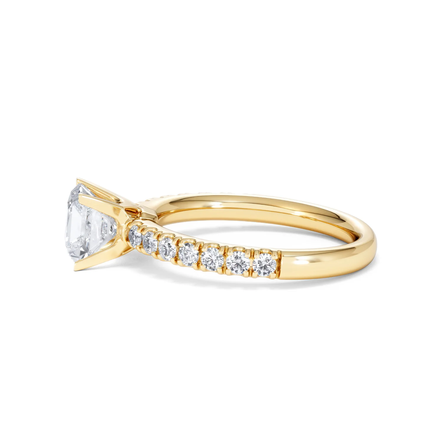 2.10ct Katerina Lab Princess Diamond Engagement Ring 18K Gold F/VS1 - Image 149