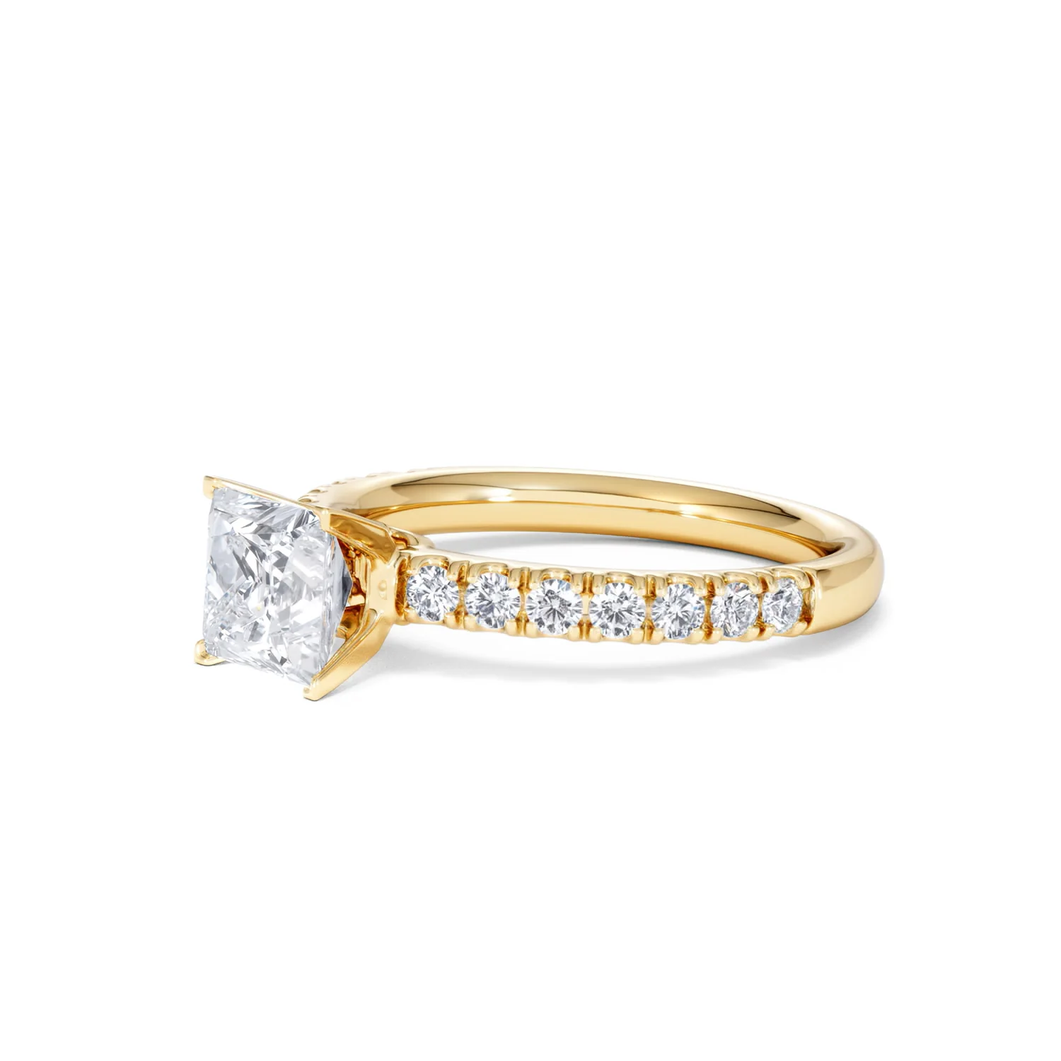 2.10ct Katerina Lab Princess Diamond Engagement Ring 18K Gold F/VS1 - Image 157