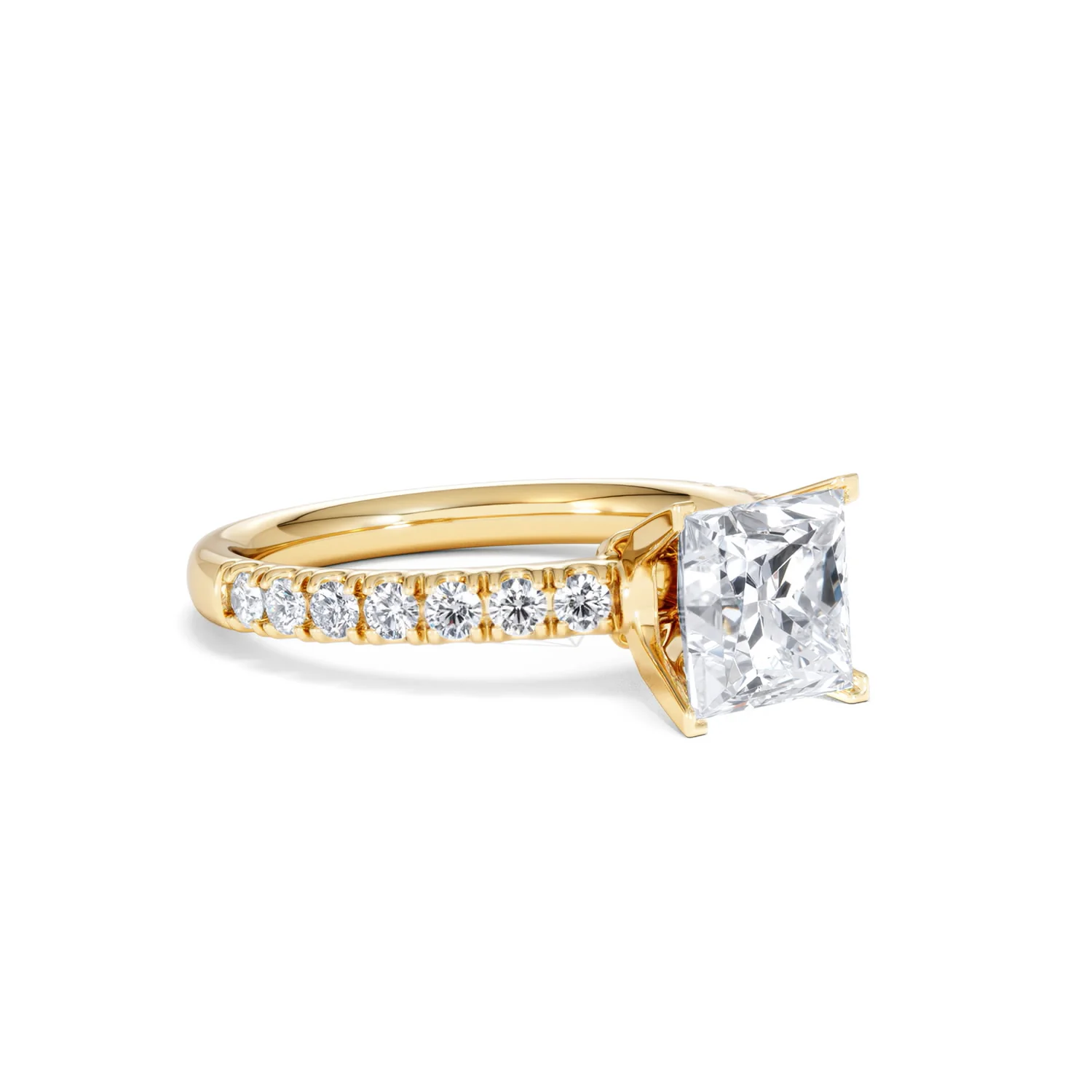2.10ct Katerina Lab Princess Diamond Engagement Ring 18K Gold F/VS1 - Image 20