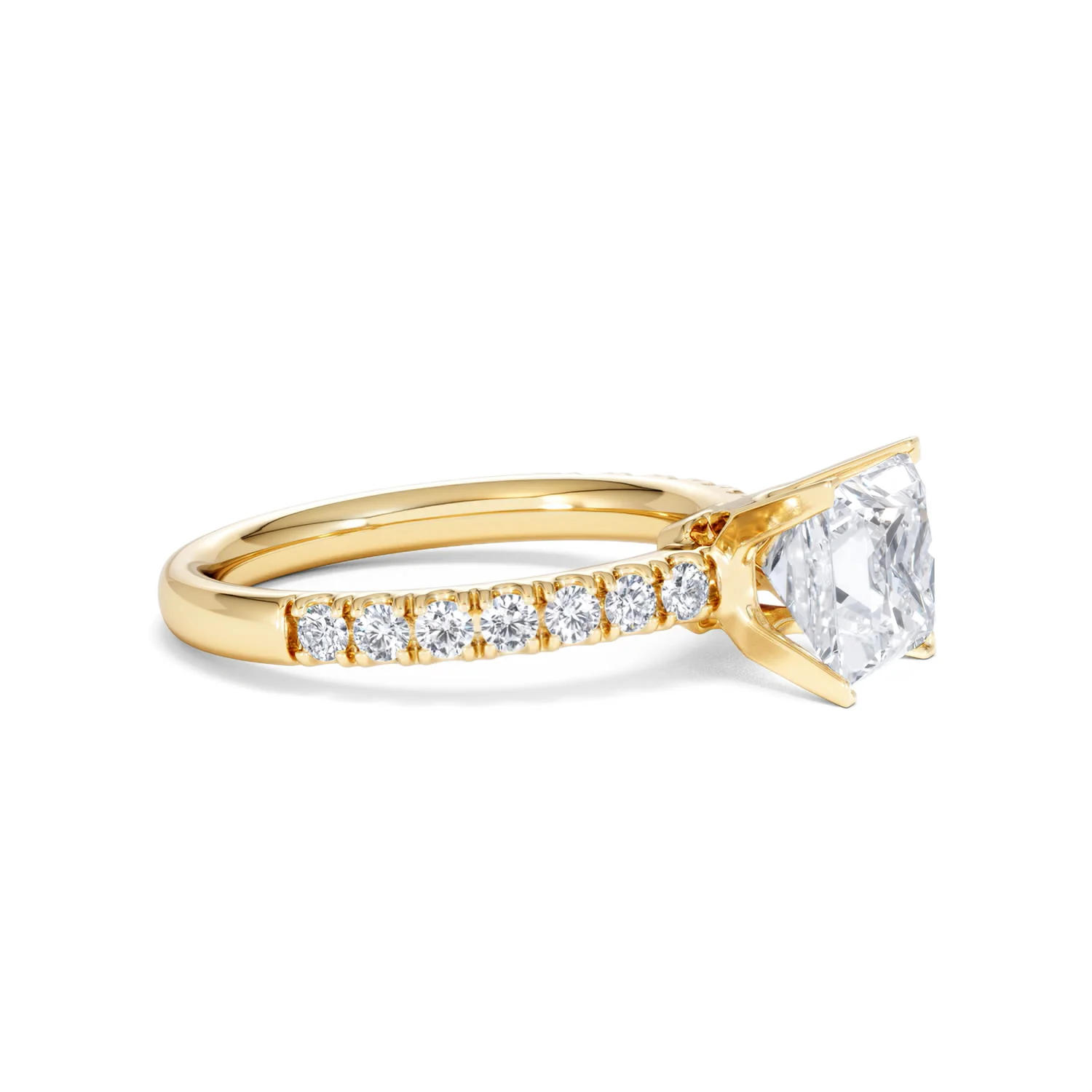 2.10ct Katerina Lab Princess Diamond Engagement Ring 18K Gold F/VS1 - Image 26