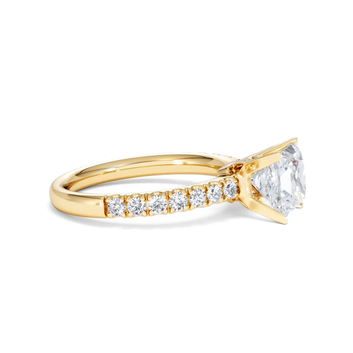 2.10ct Katerina Lab Princess Diamond Engagement Ring 18K Gold F/VS1 - Image 28