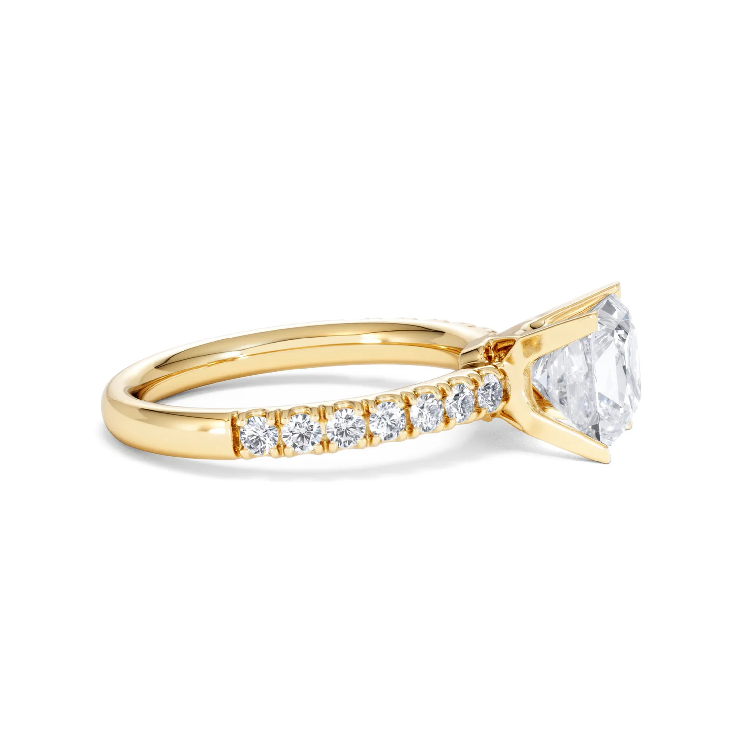 2.10ct Katerina Lab Princess Diamond Engagement Ring 18K Gold F/VS1 - Image 29