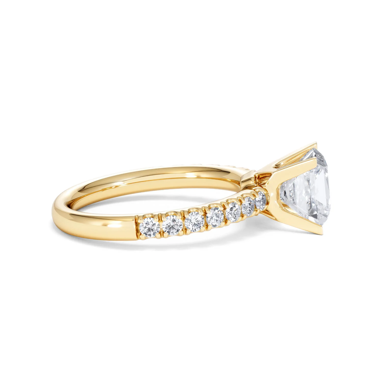 2.10ct Katerina Lab Princess Diamond Engagement Ring 18K Gold F/VS1 - Image 31