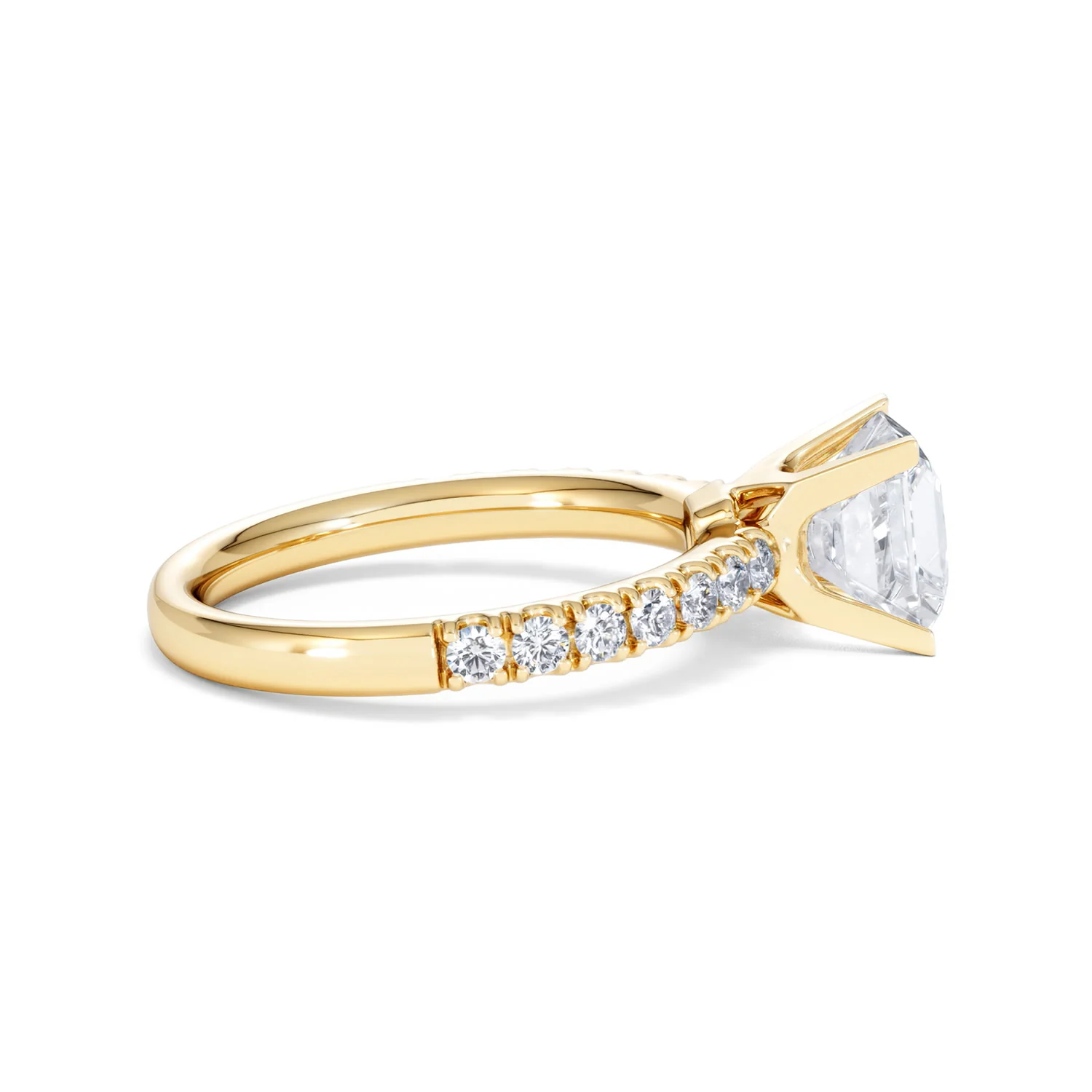 2.10ct Katerina Lab Princess Diamond Engagement Ring 18K Gold F/VS1 - Image 33