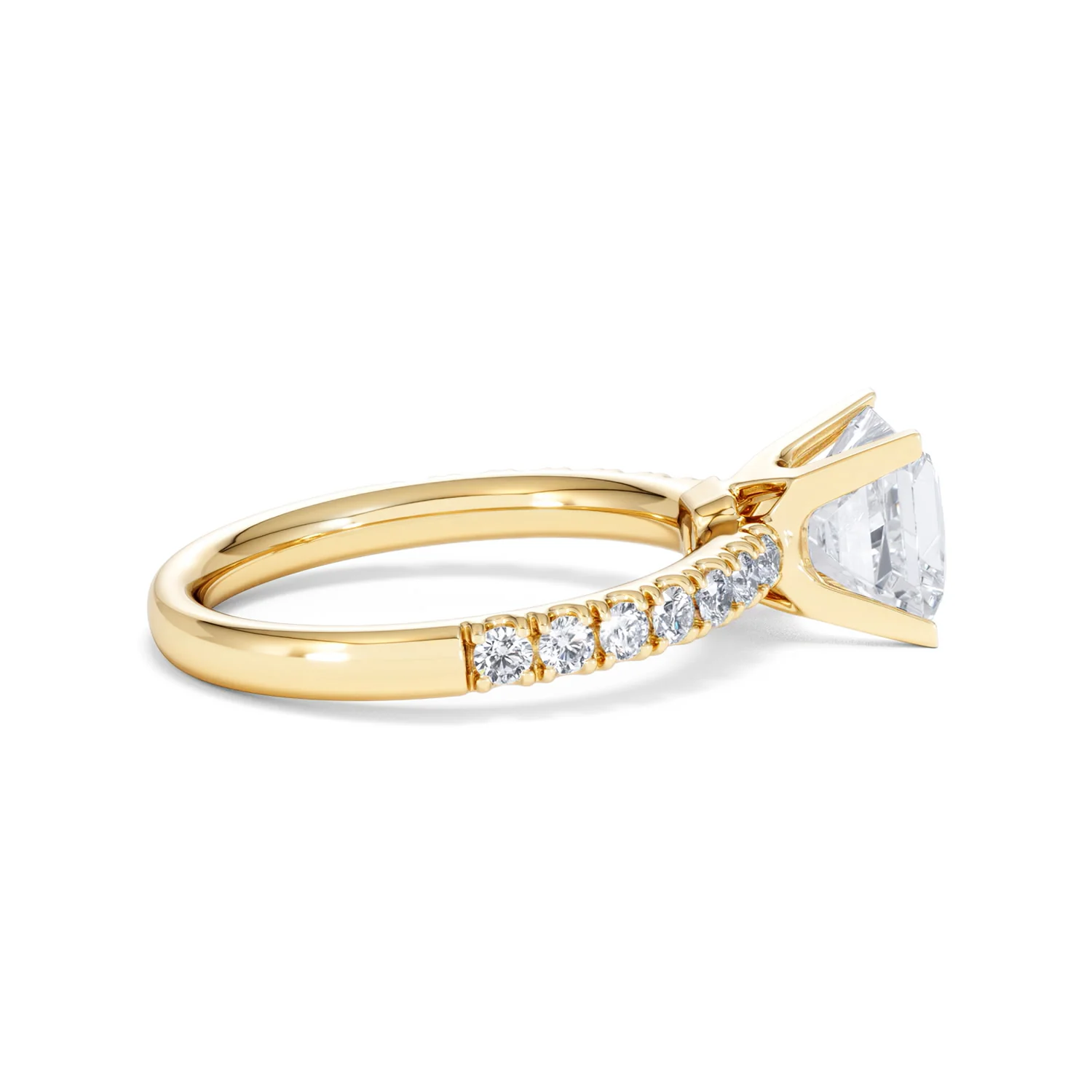 2.10ct Katerina Lab Princess Diamond Engagement Ring 18K Gold F/VS1 - Image 34