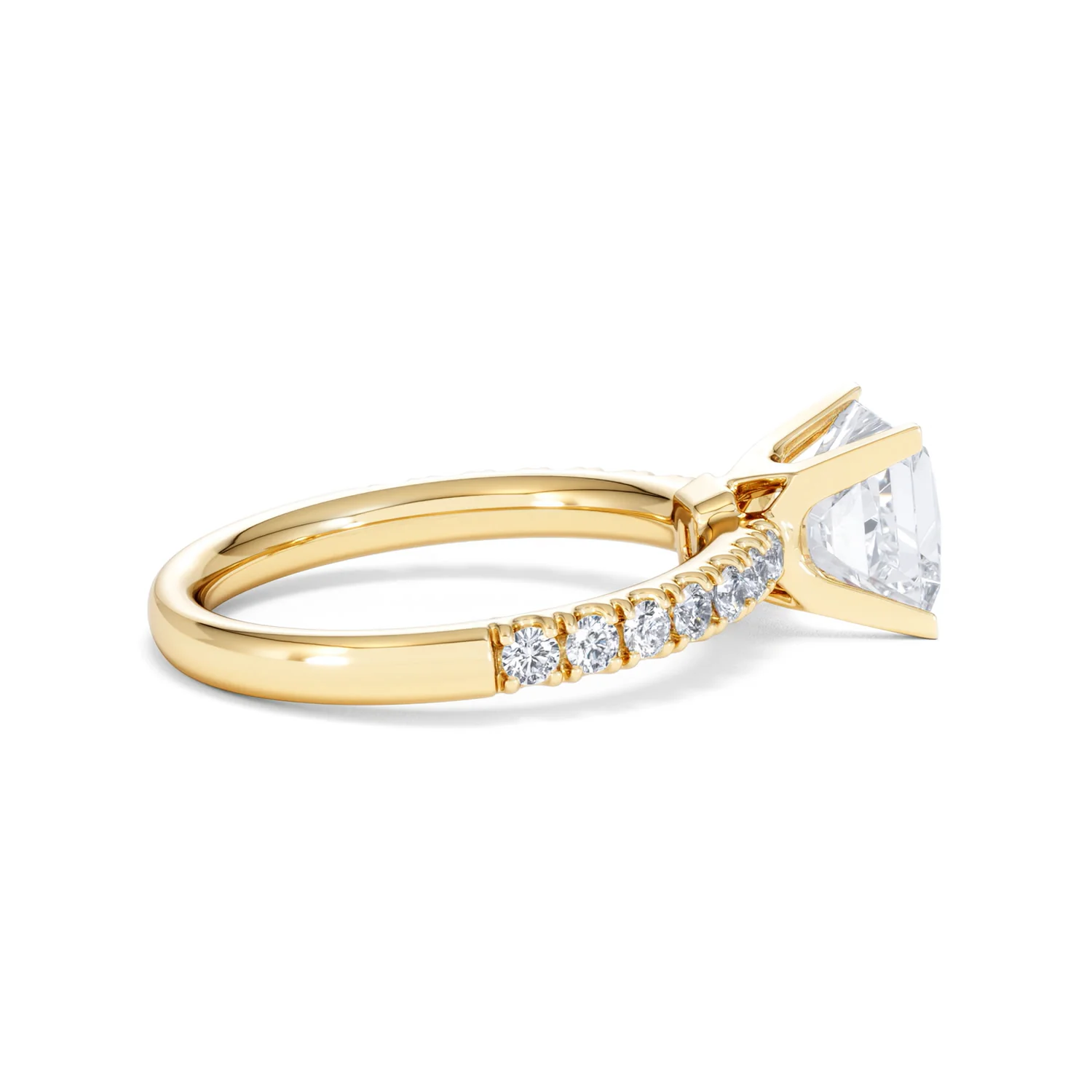 2.10ct Katerina Lab Princess Diamond Engagement Ring 18K Gold F/VS1 - Image 35