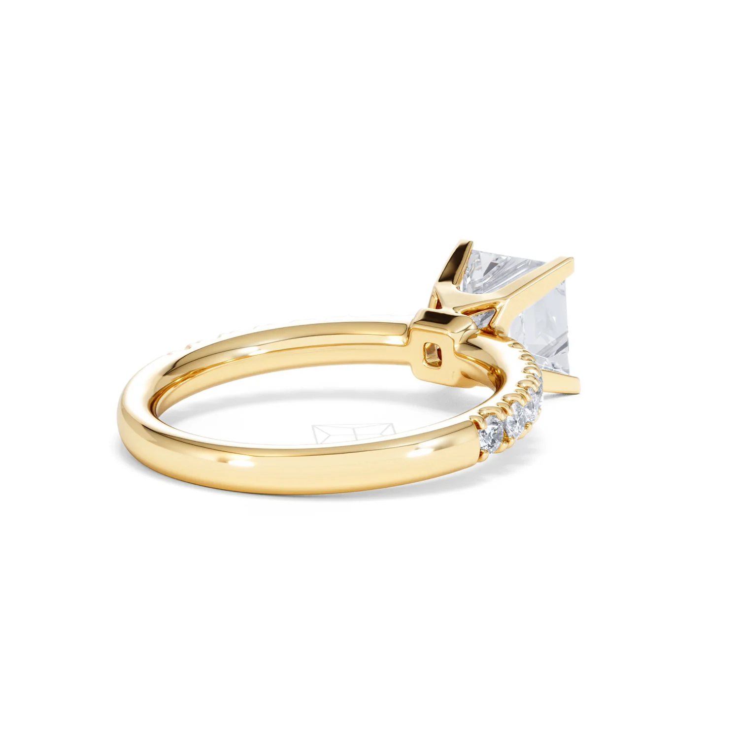 2.10ct Katerina Lab Princess Diamond Engagement Ring 18K Gold F/VS1 - Image 43