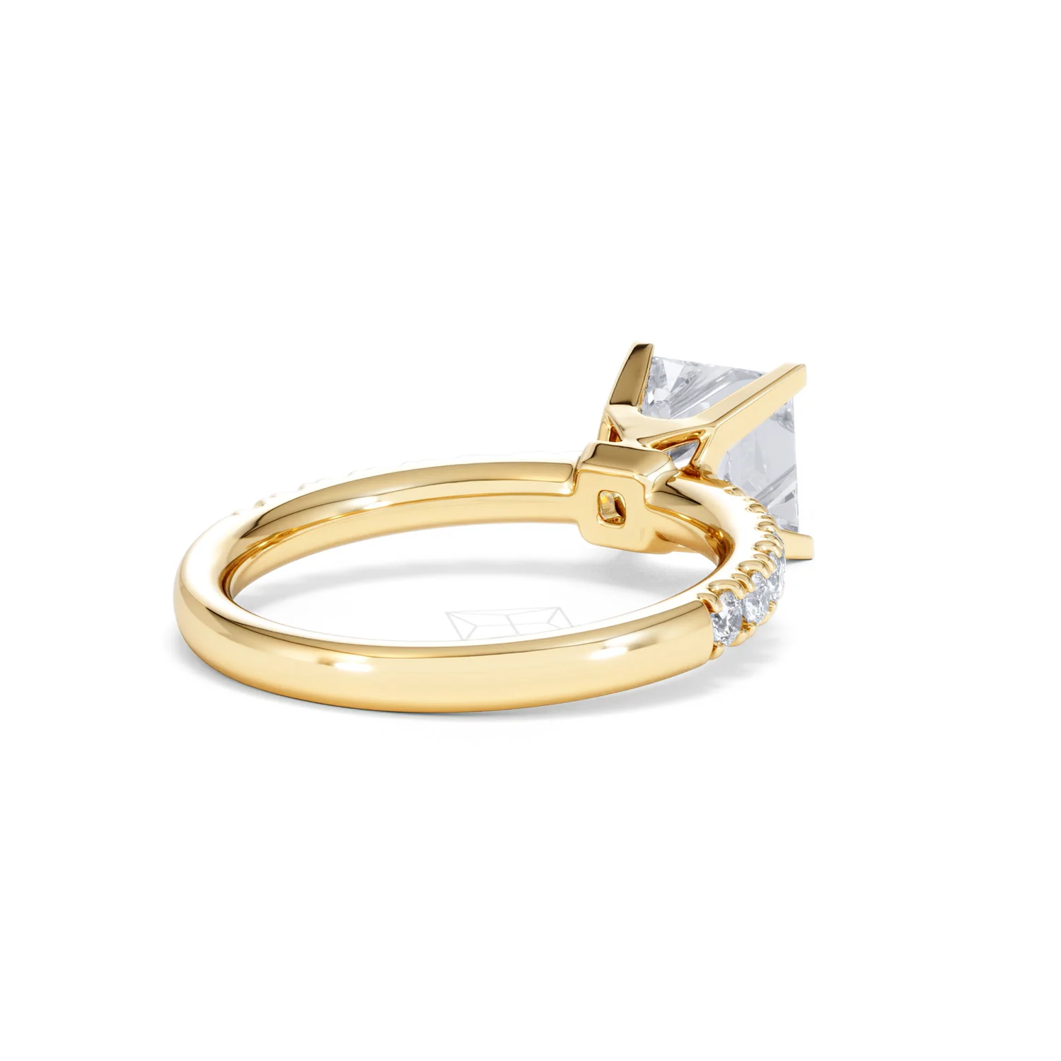 2.10ct Katerina Lab Princess Diamond Engagement Ring 18K Gold F/VS1 - Image 44