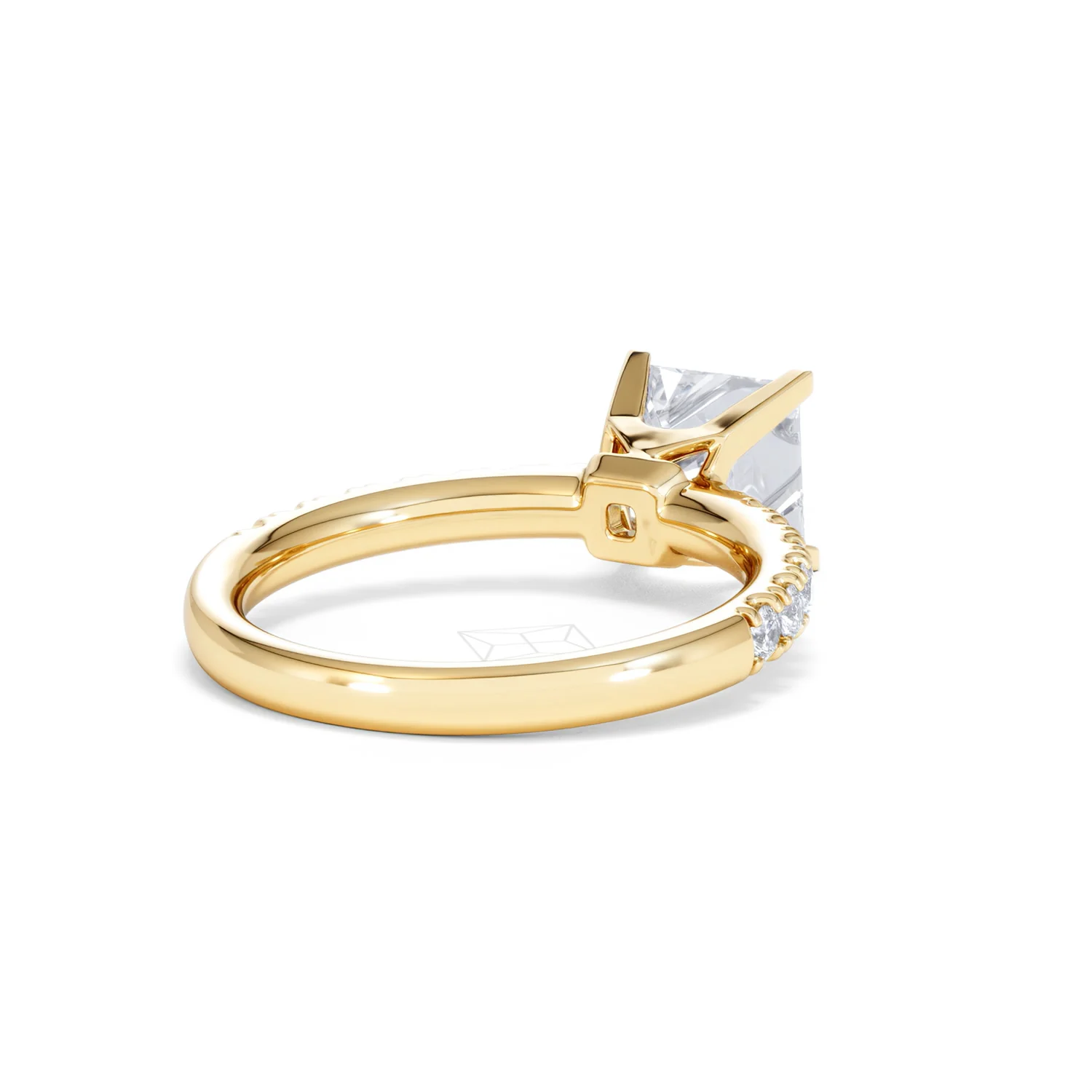 2.10ct Katerina Lab Princess Diamond Engagement Ring 18K Gold F/VS1 - Image 45