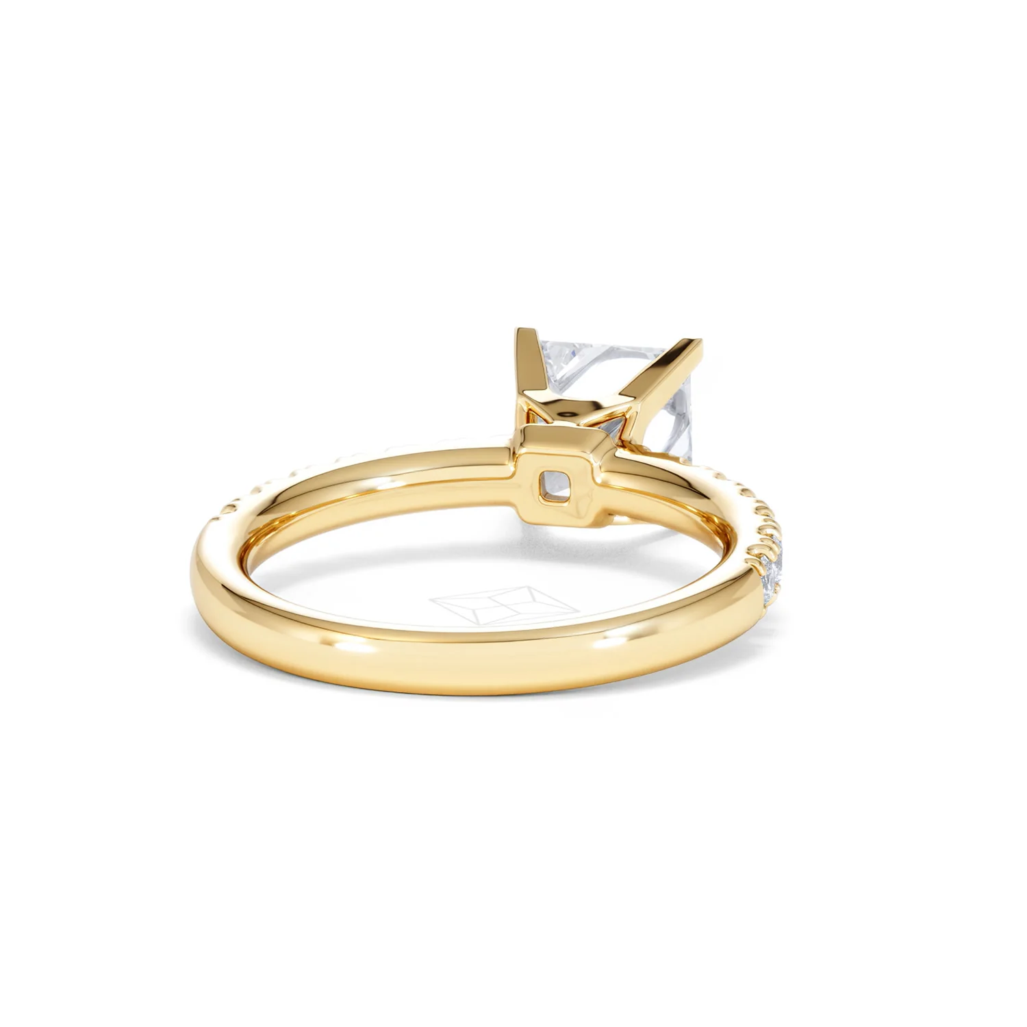 2.10ct Katerina Lab Princess Diamond Engagement Ring 18K Gold F/VS1 - Image 48