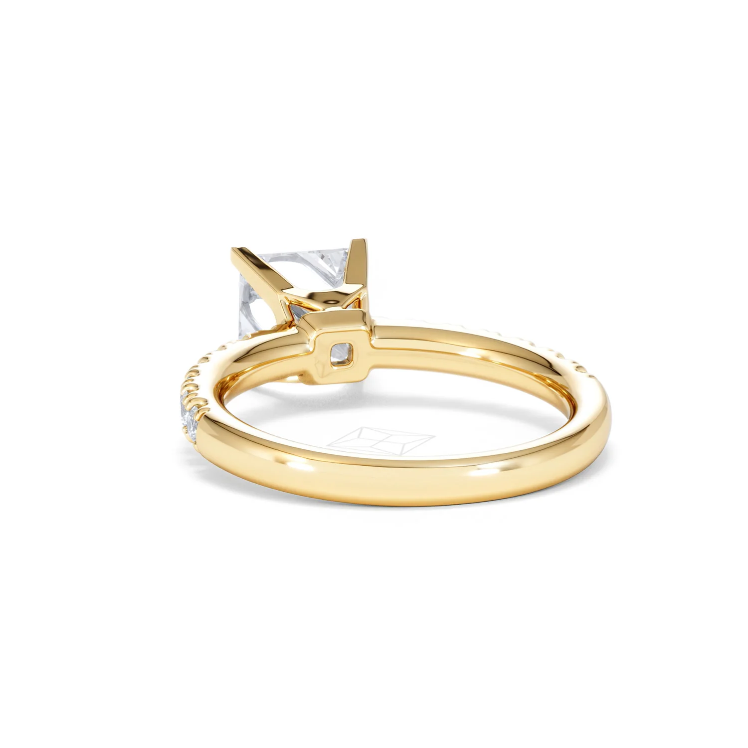 2.10ct Katerina Lab Princess Diamond Engagement Ring 18K Gold F/VS1 - Image 56