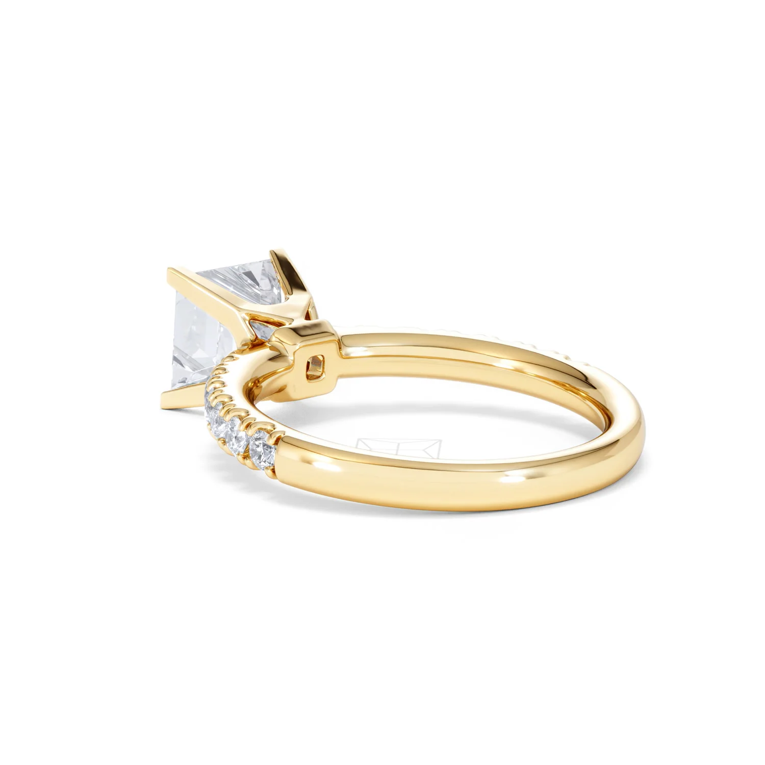 2.10ct Katerina Lab Princess Diamond Engagement Ring 18K Gold F/VS1 - Image 61