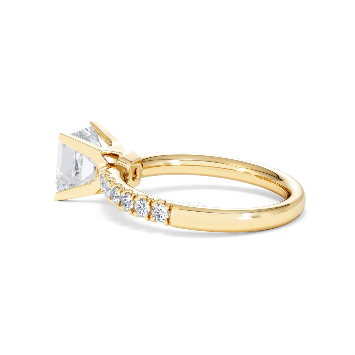 2.10ct Katerina Lab Princess Diamond Engagement Ring 18K Gold F/VS1 - Image 66